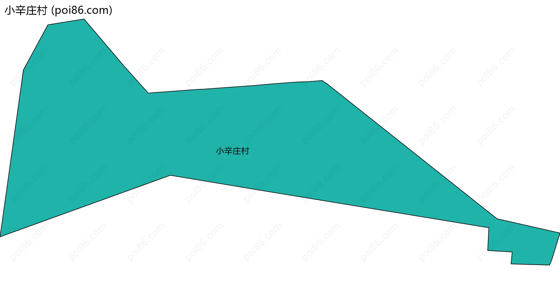 小辛庄村边界地图