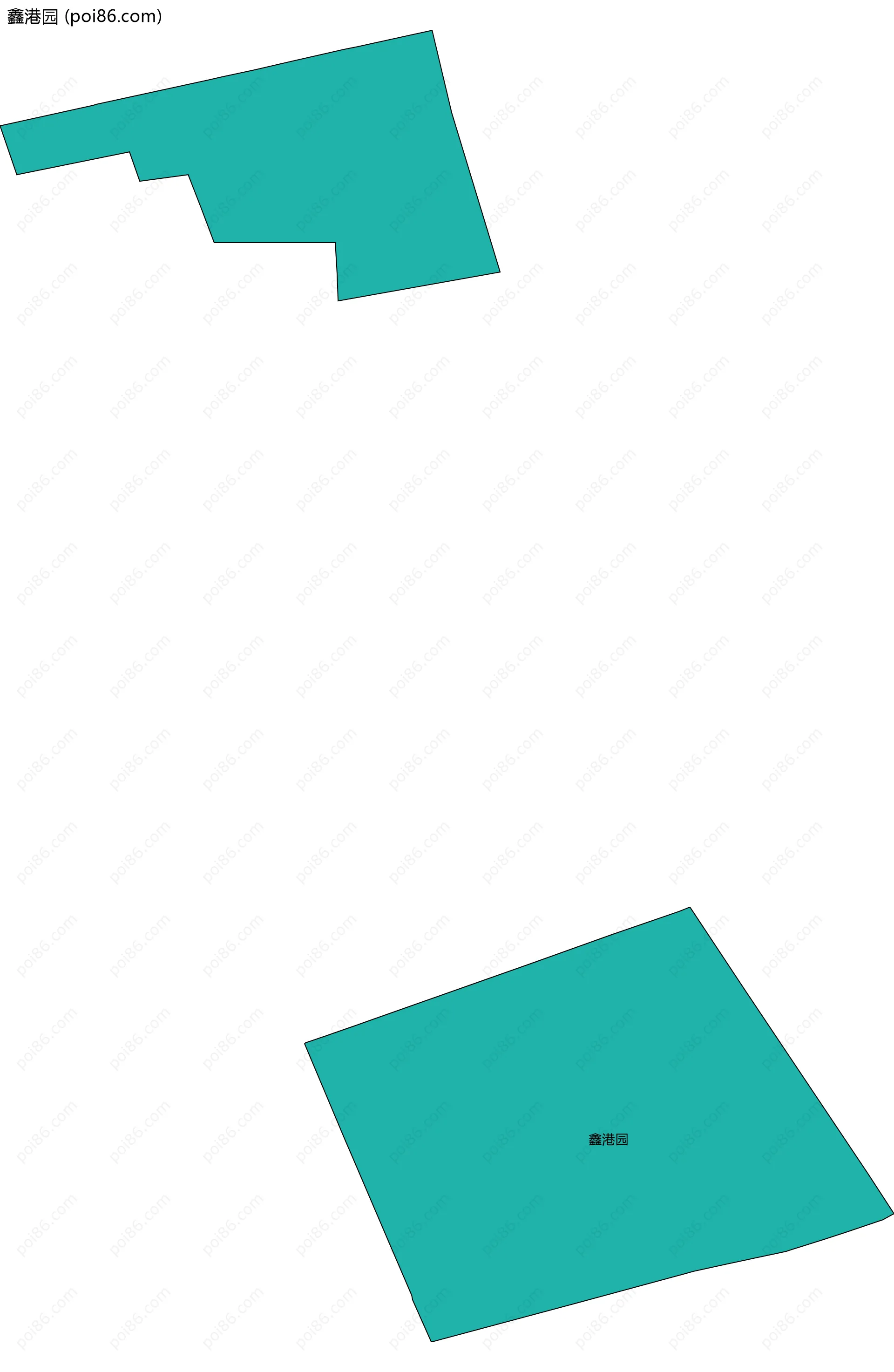 鑫港园边界地图