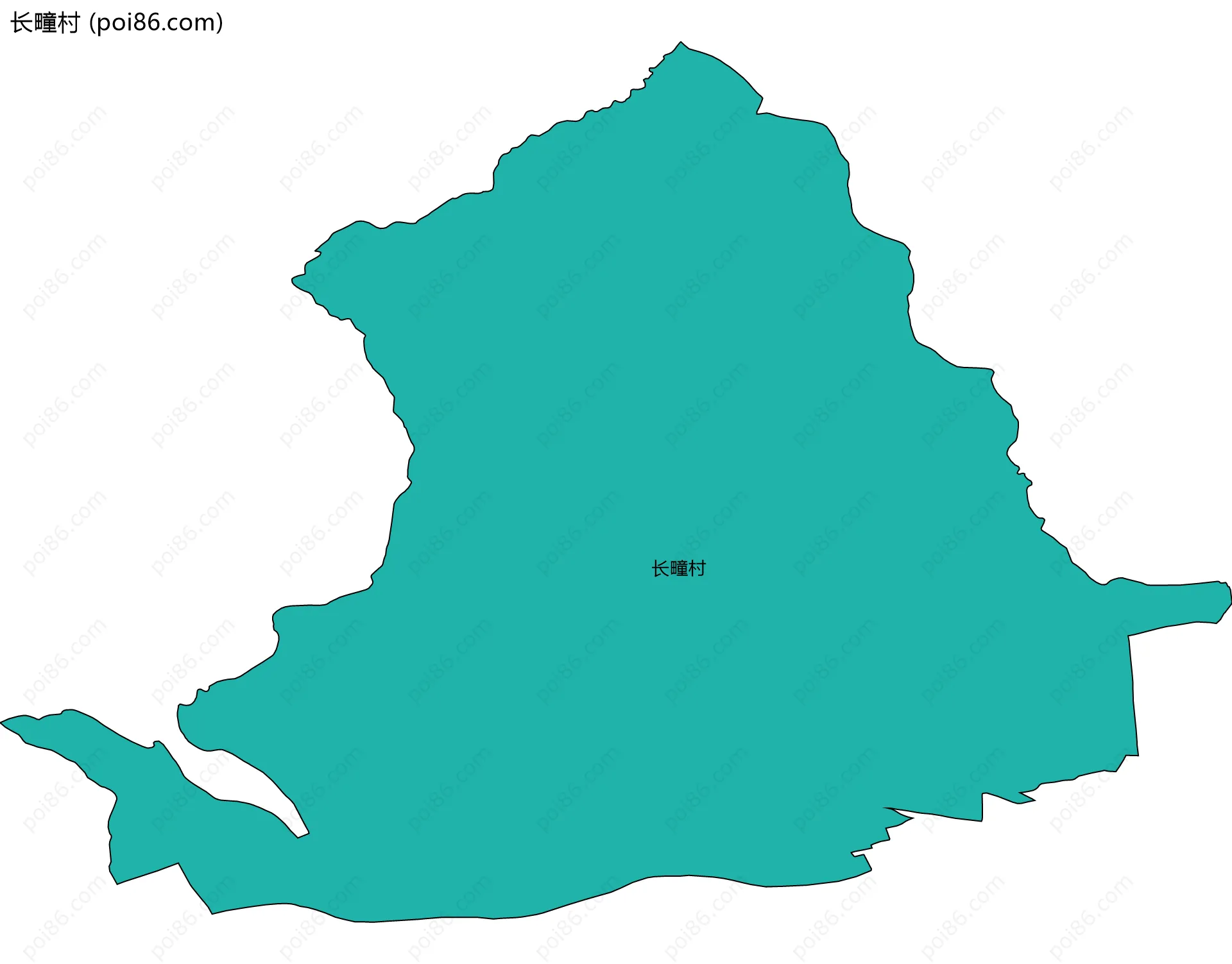 长疃村边界地图