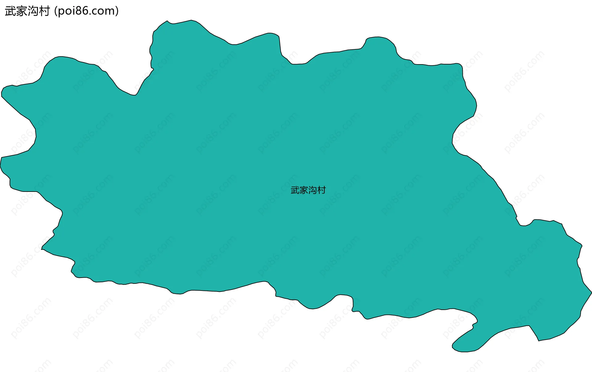 武家沟村边界地图
