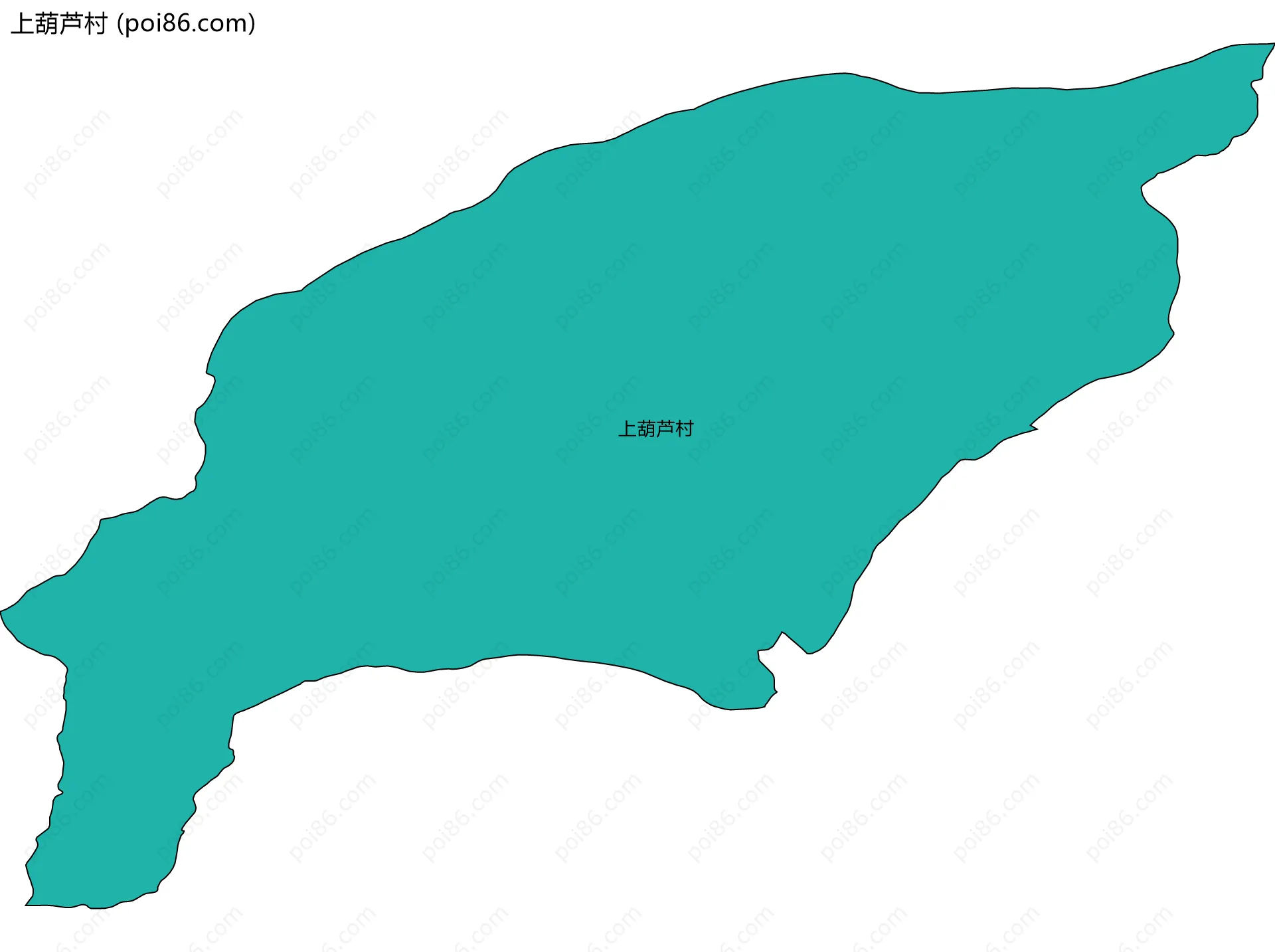 上葫芦村边界地图