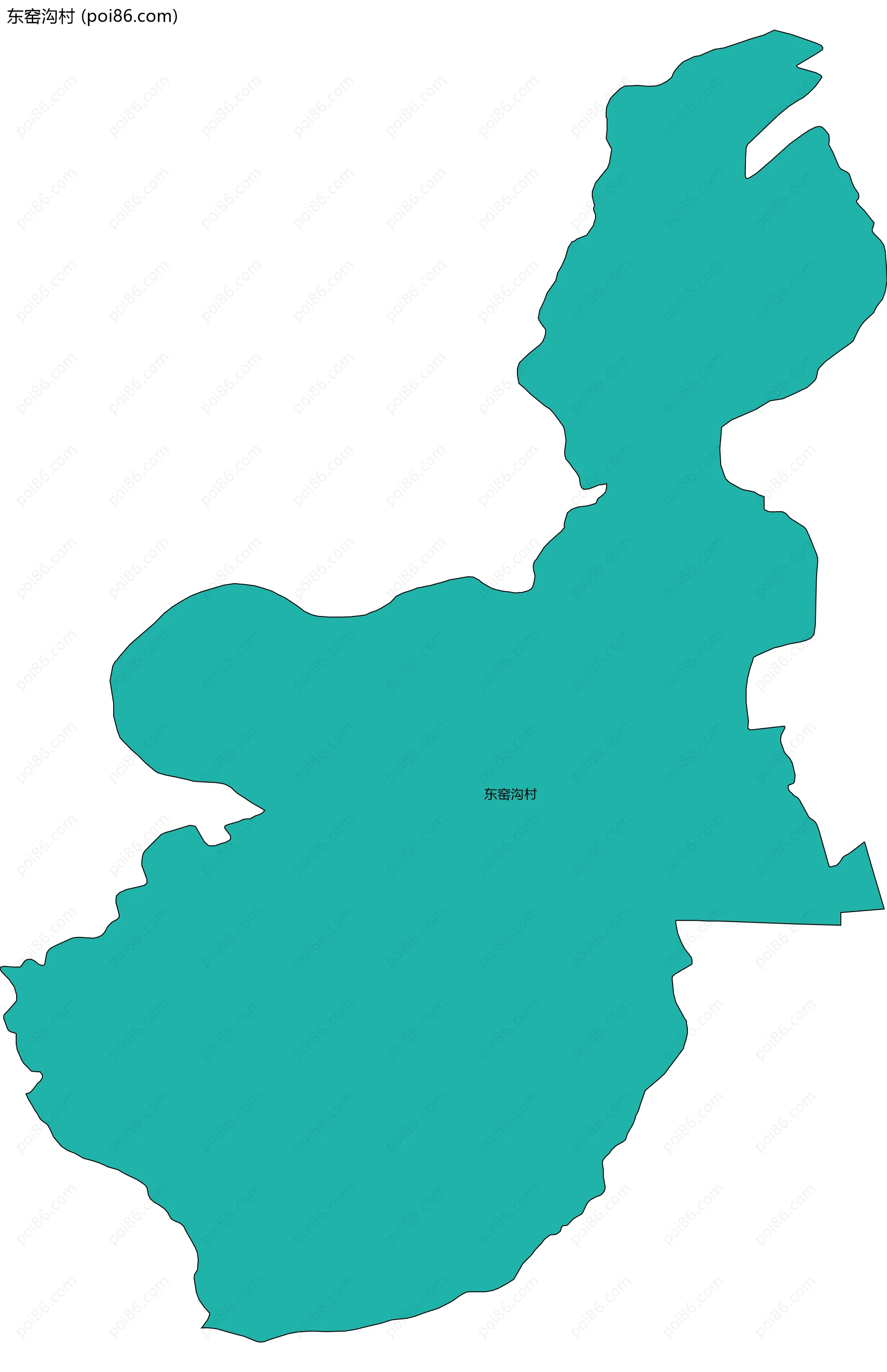 东窑沟村边界地图