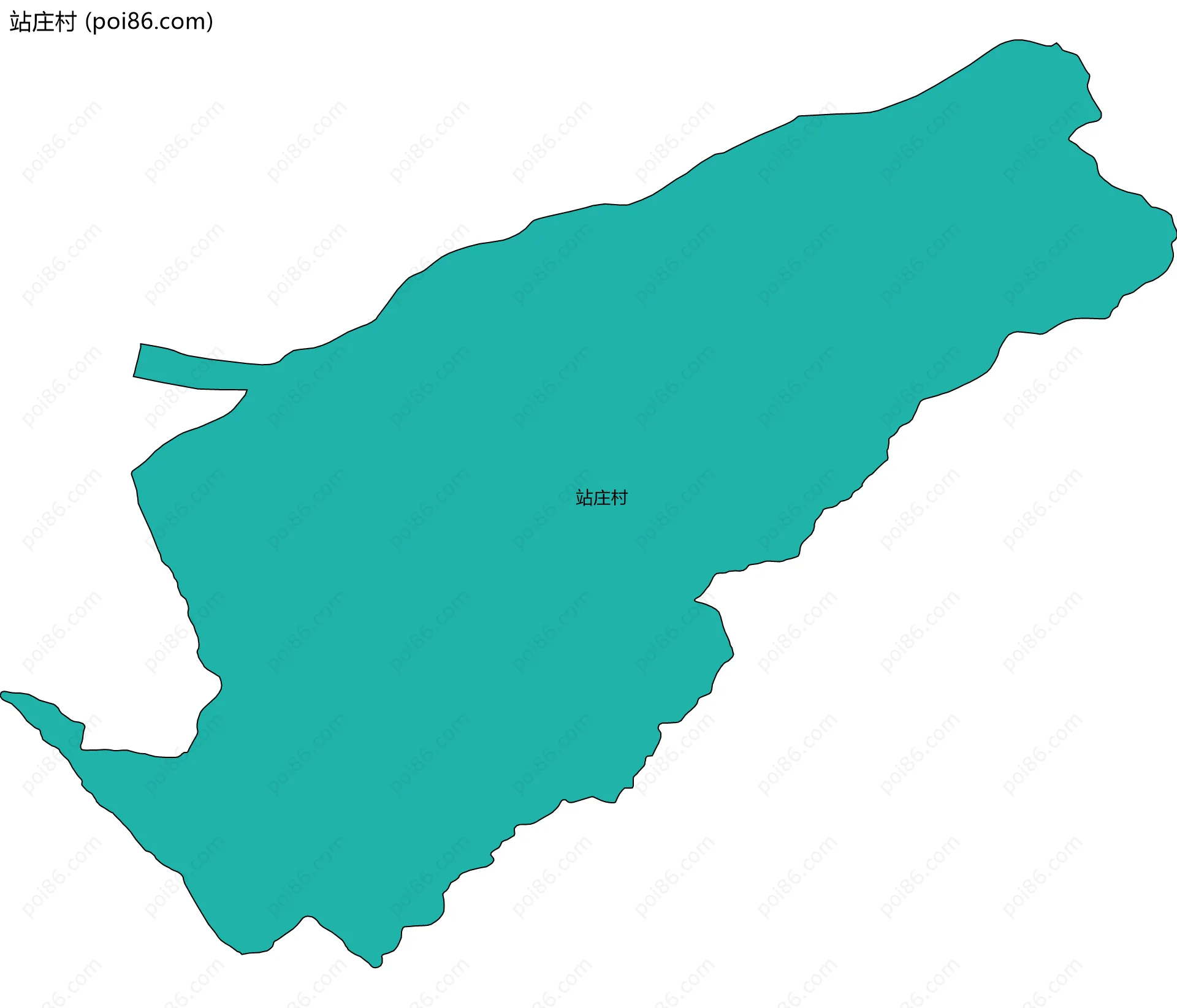 站庄村边界地图
