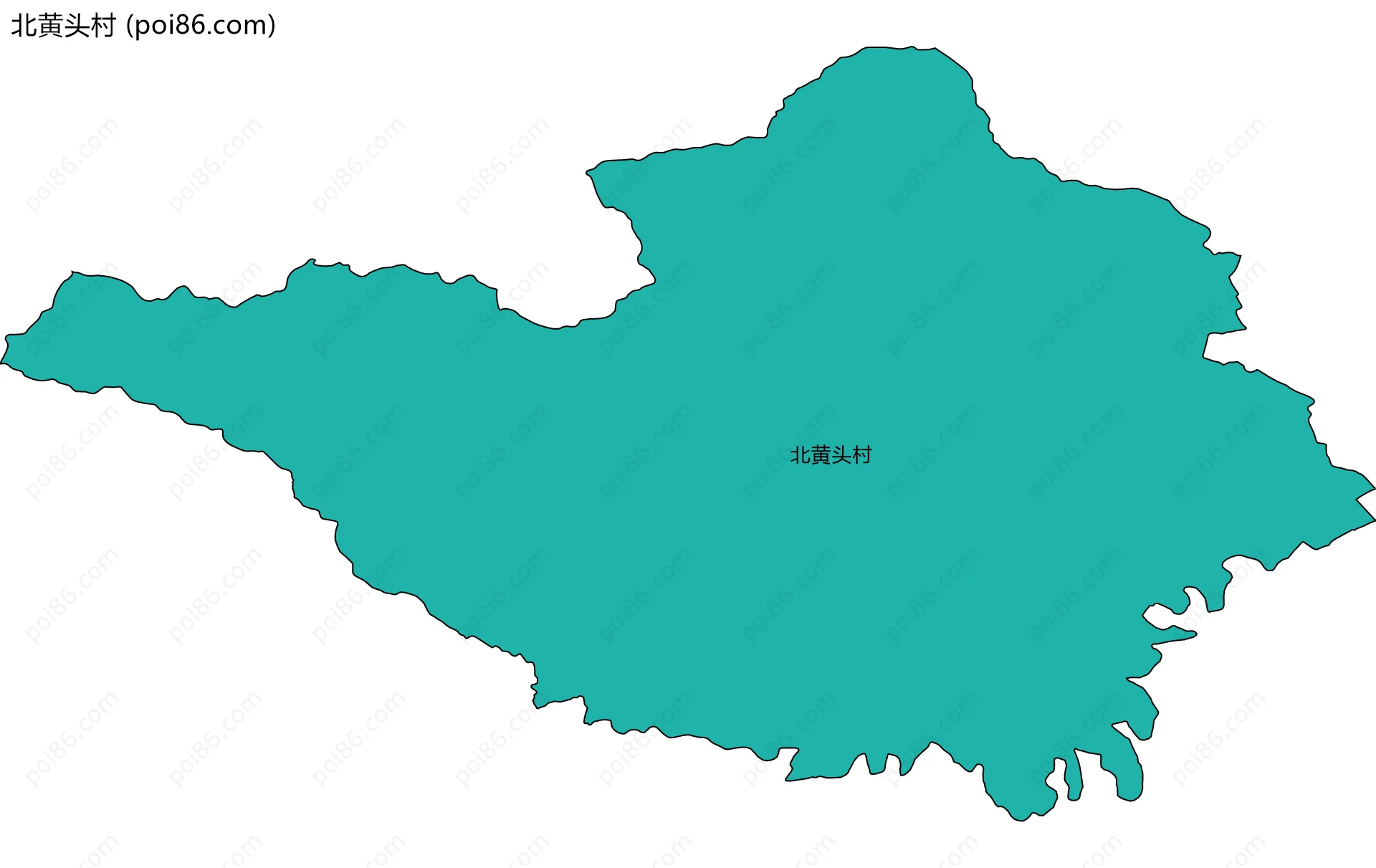 北黄头村边界地图