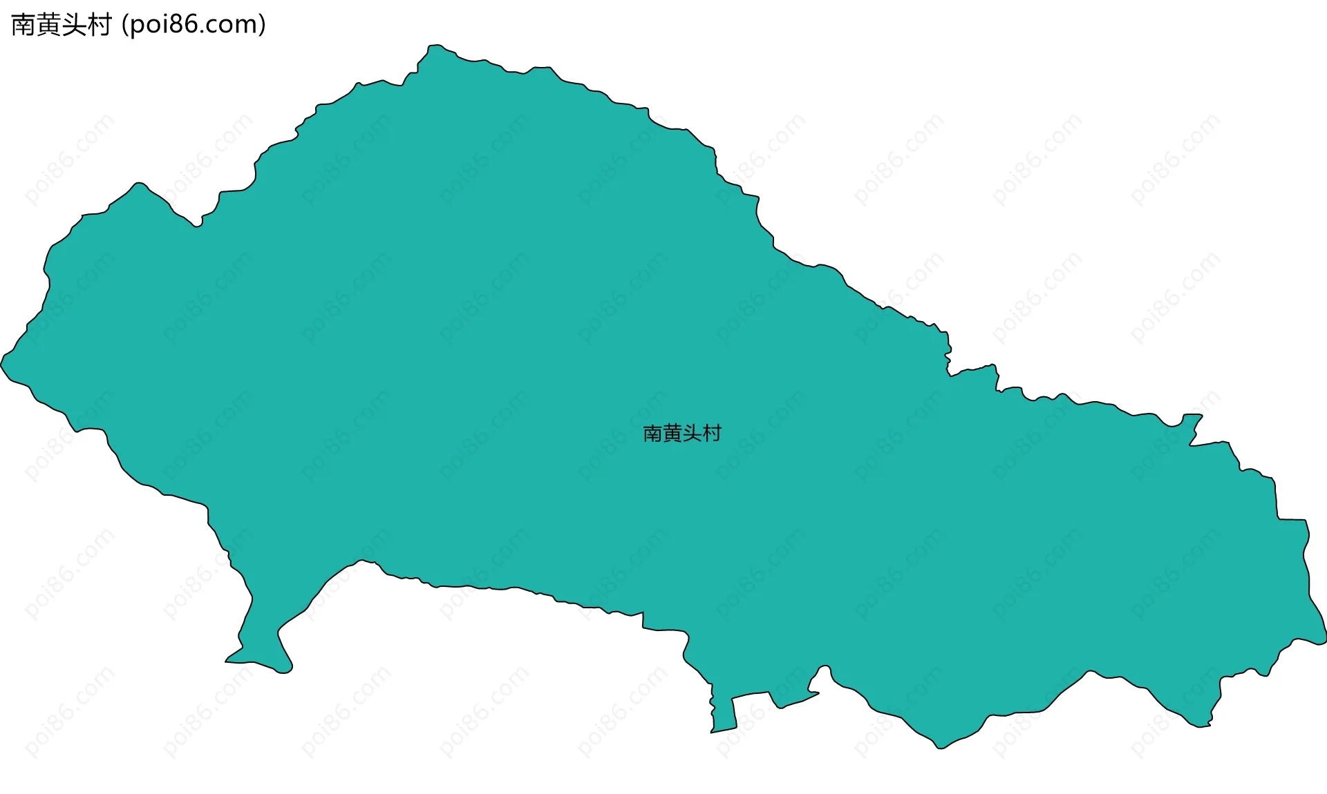 南黄头村边界地图