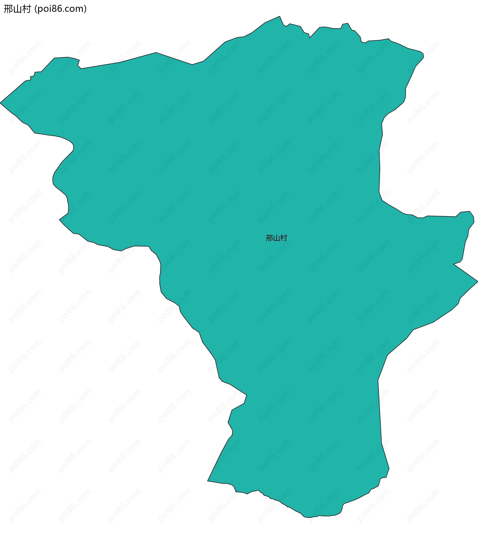 邢山村边界地图