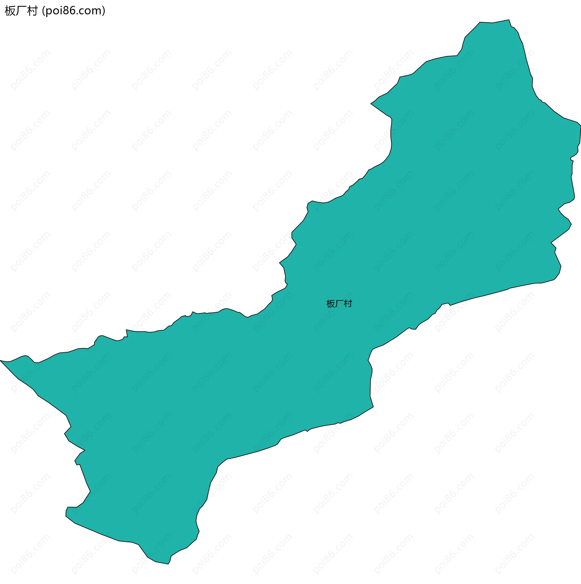 板厂村边界地图