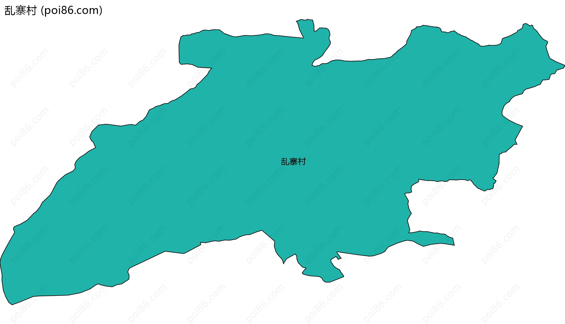 乱寨村边界地图
