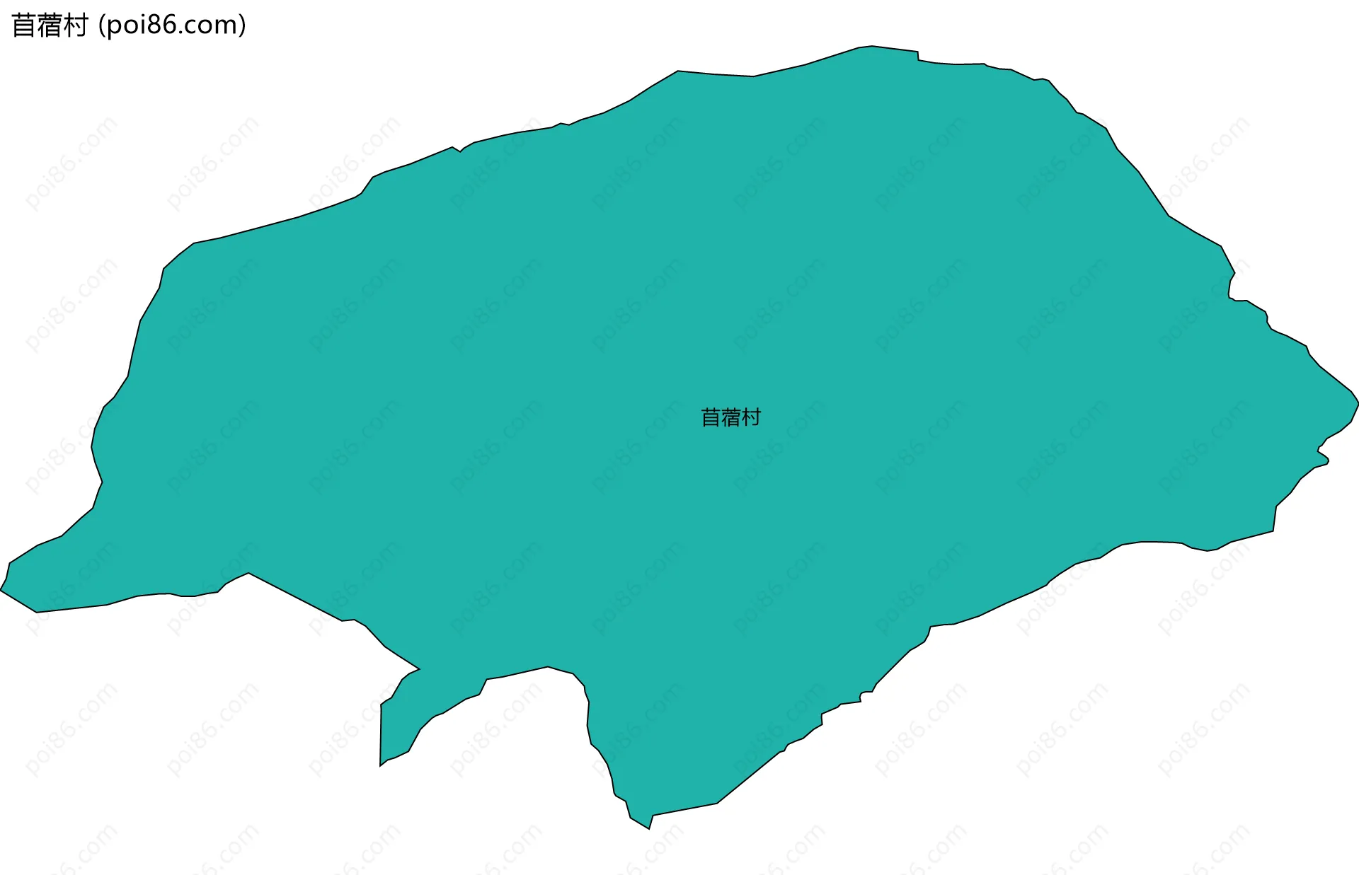 苜蓿村边界地图
