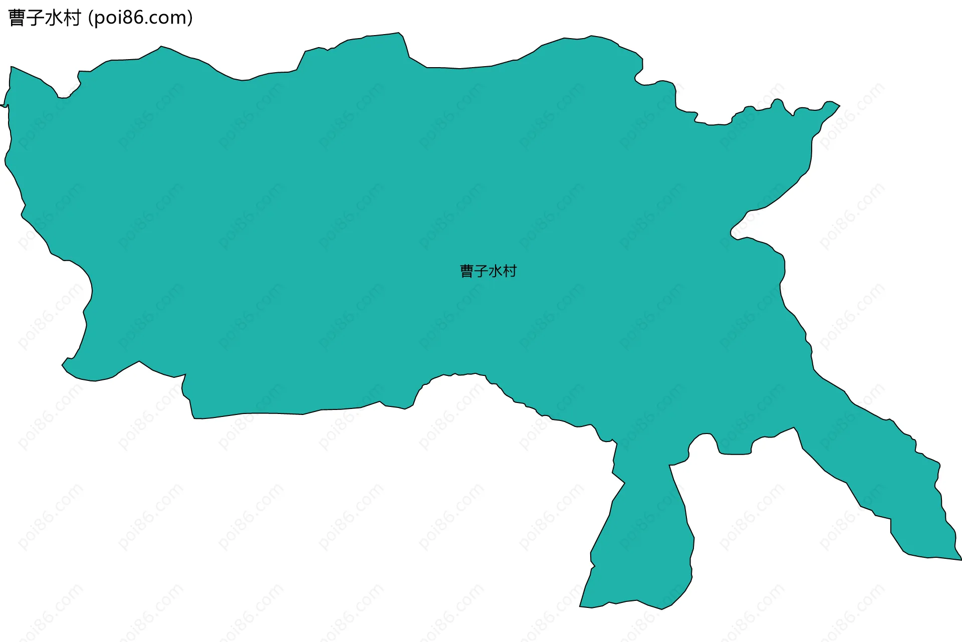 曹子水村边界地图