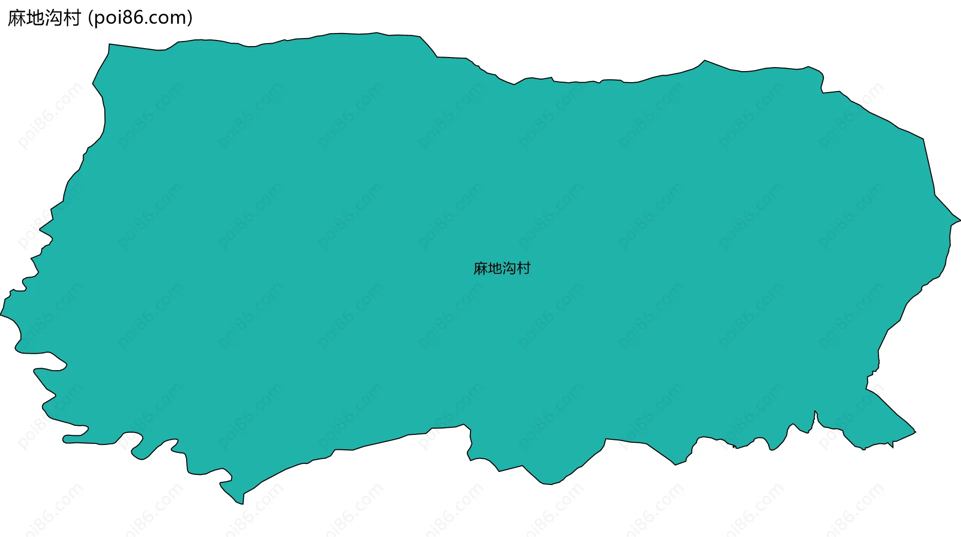 麻地沟村边界地图