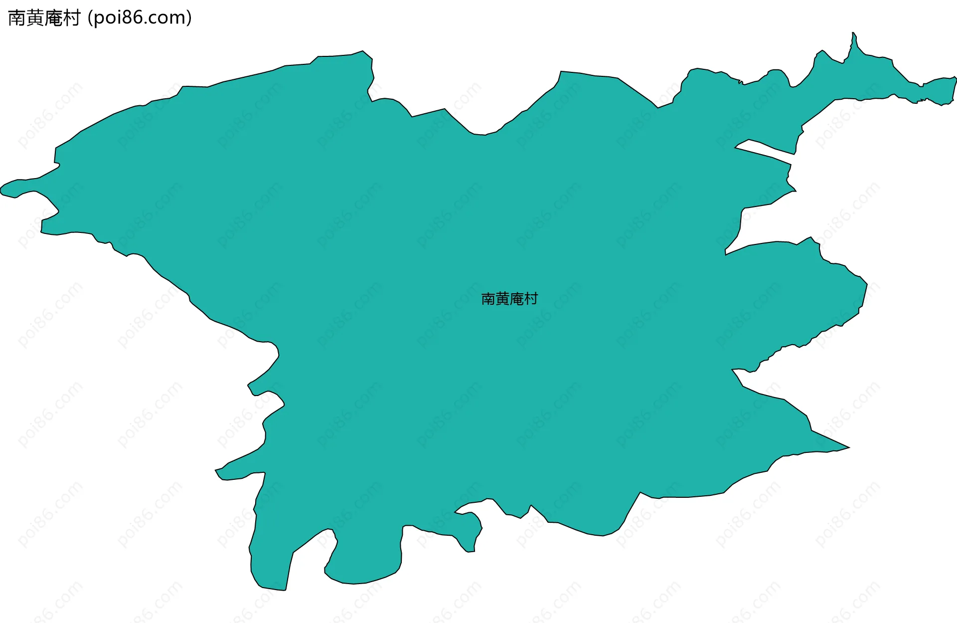 南黄庵村边界地图
