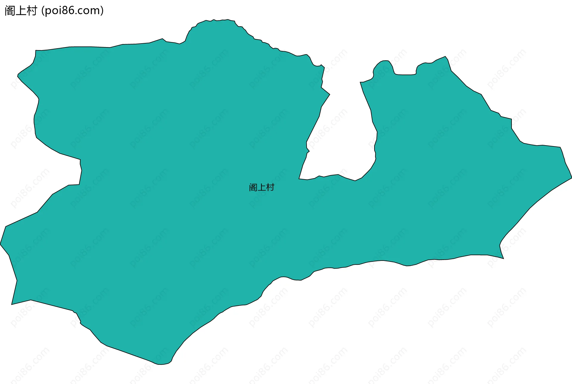 阁上村边界地图