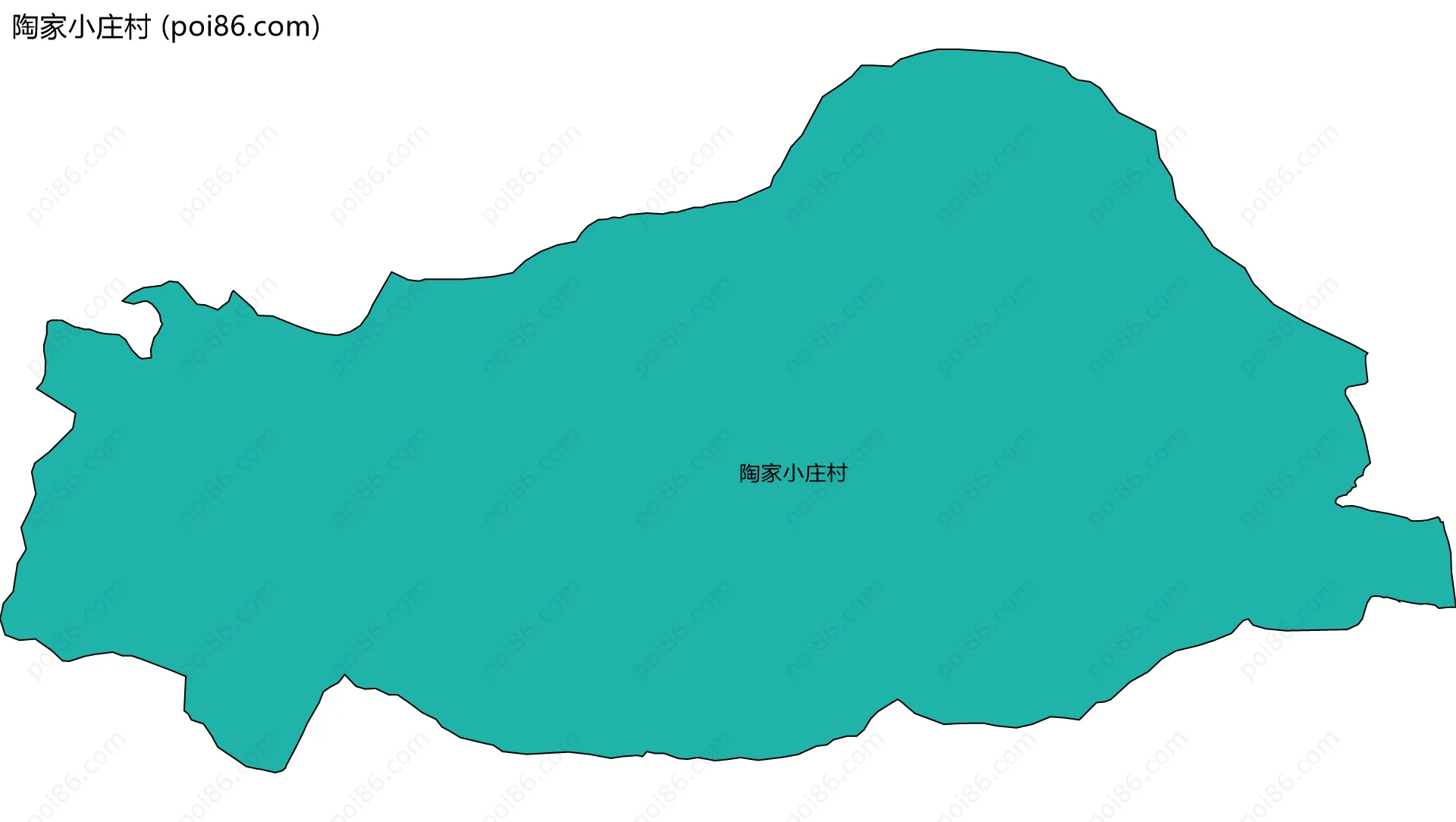 陶家小庄村边界地图
