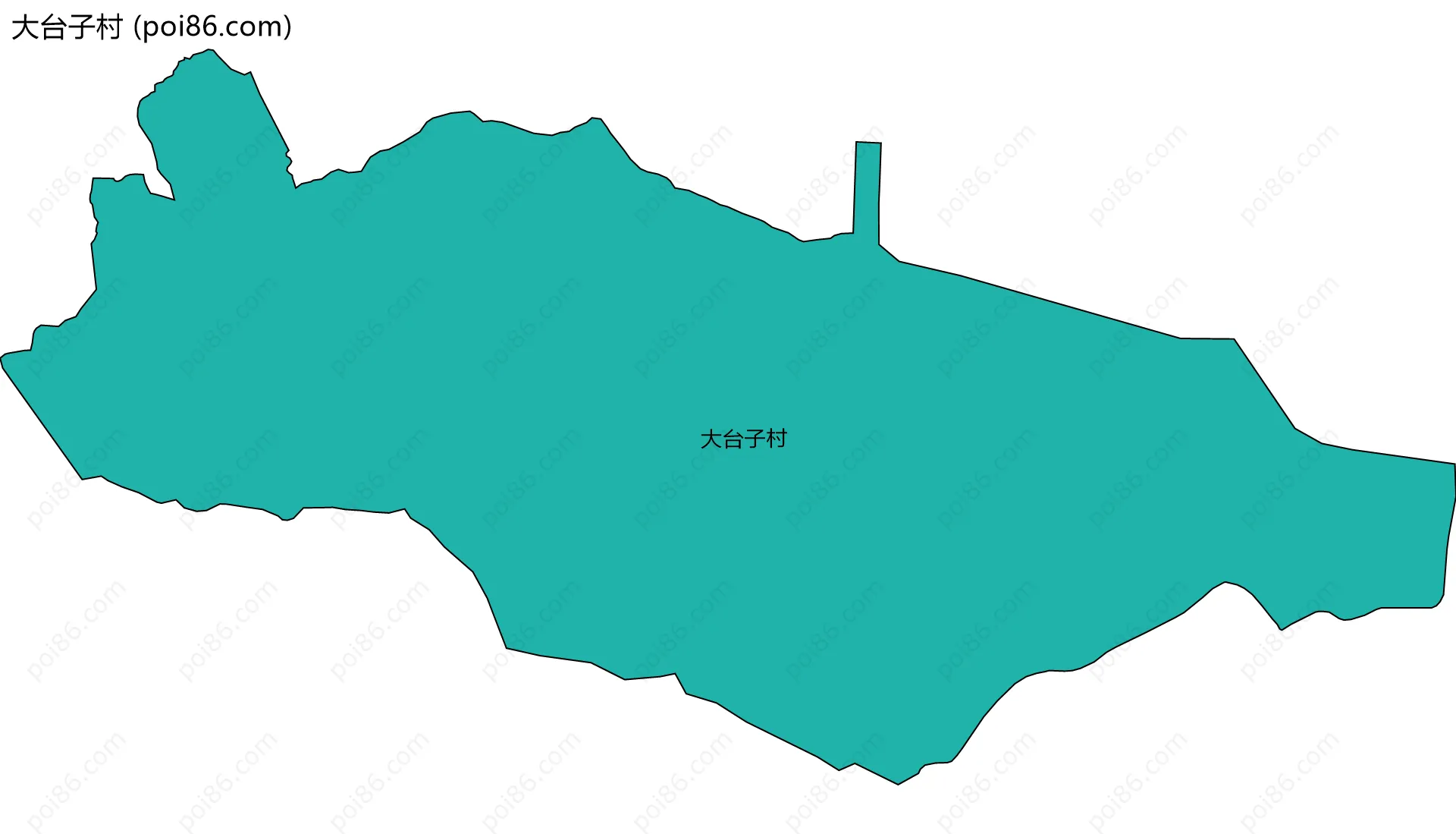 大台子村边界地图