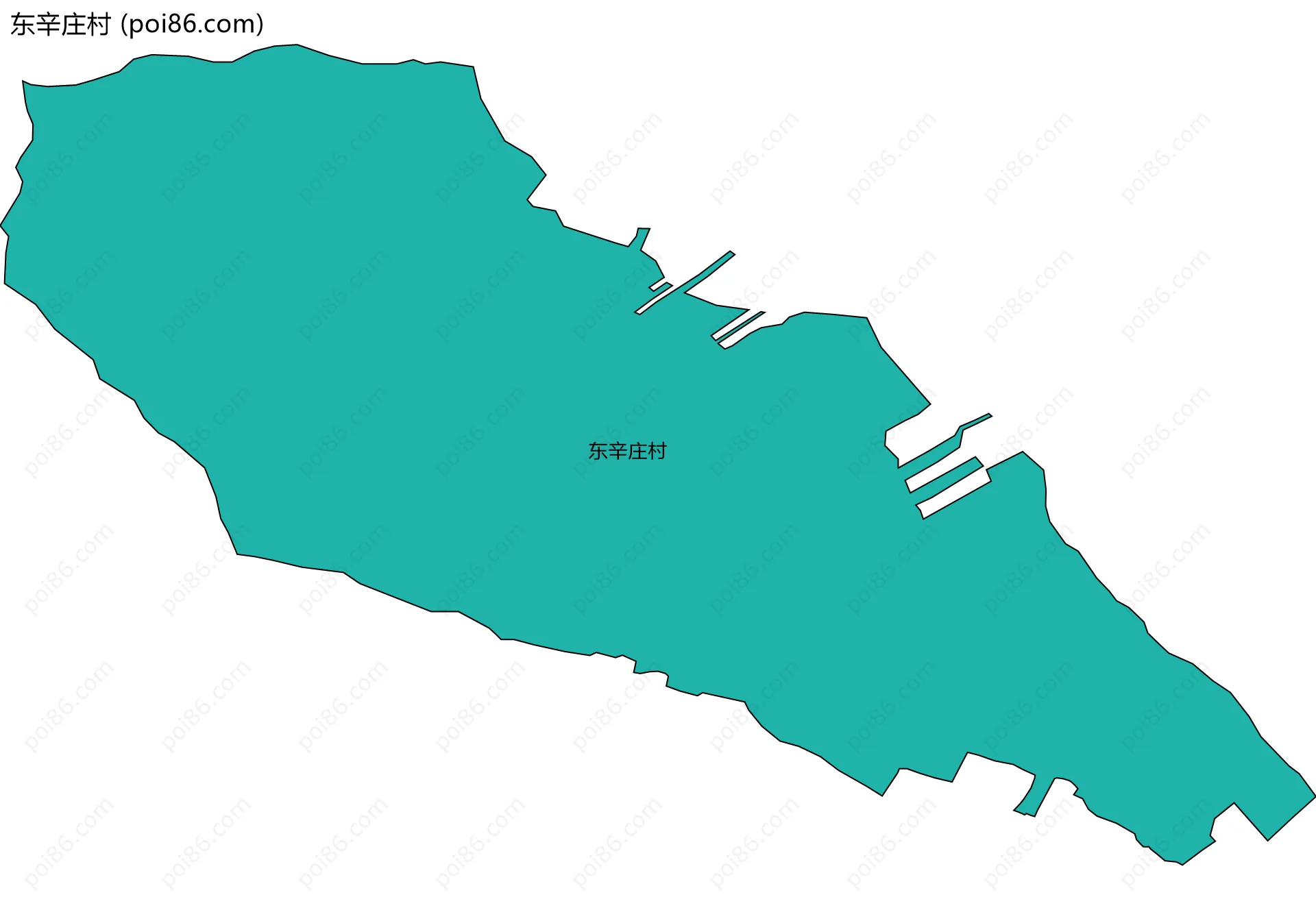 东辛庄村边界地图