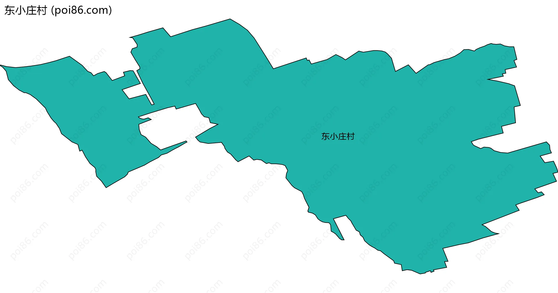 东小庄村边界地图