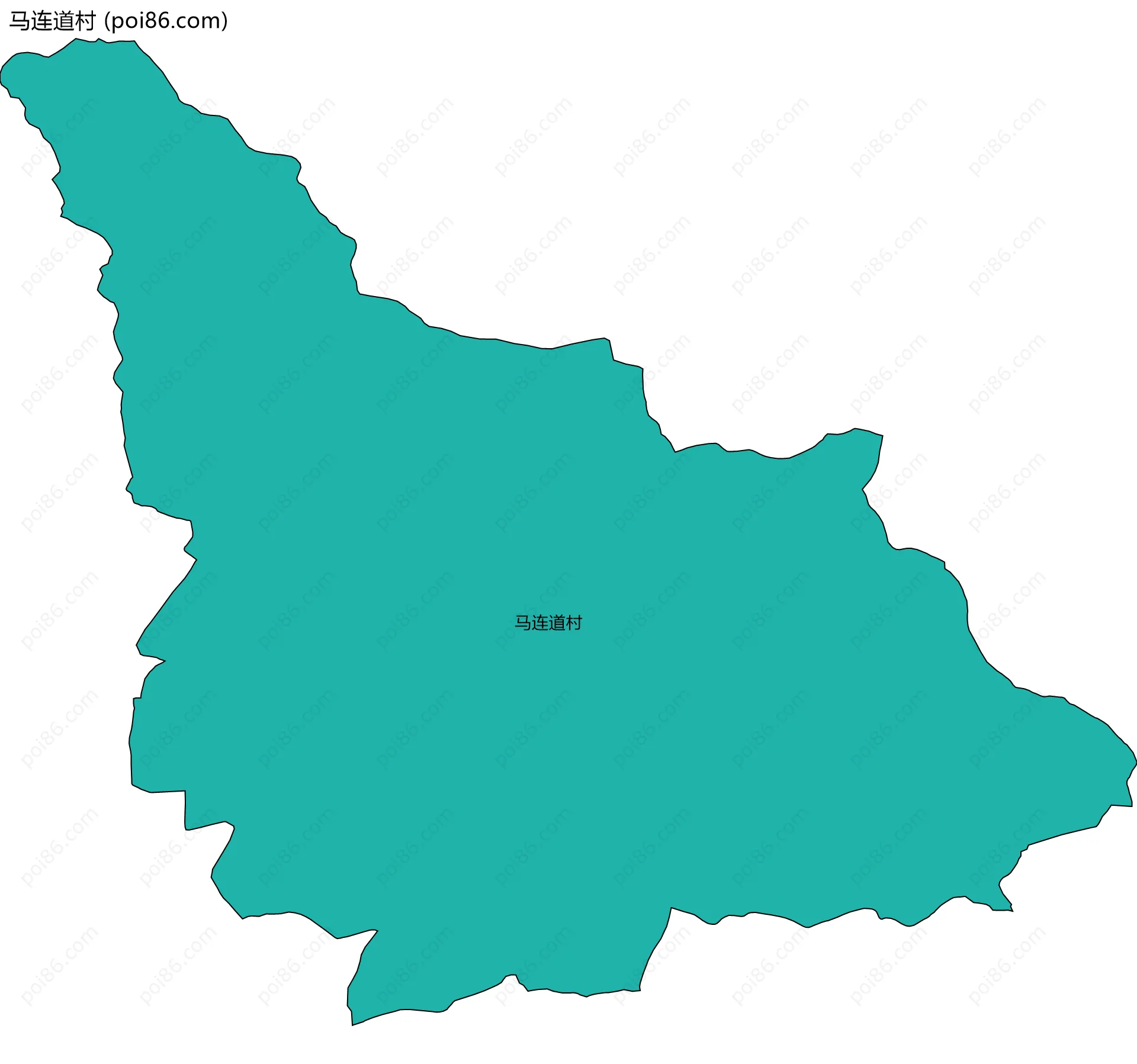 马连道村边界地图