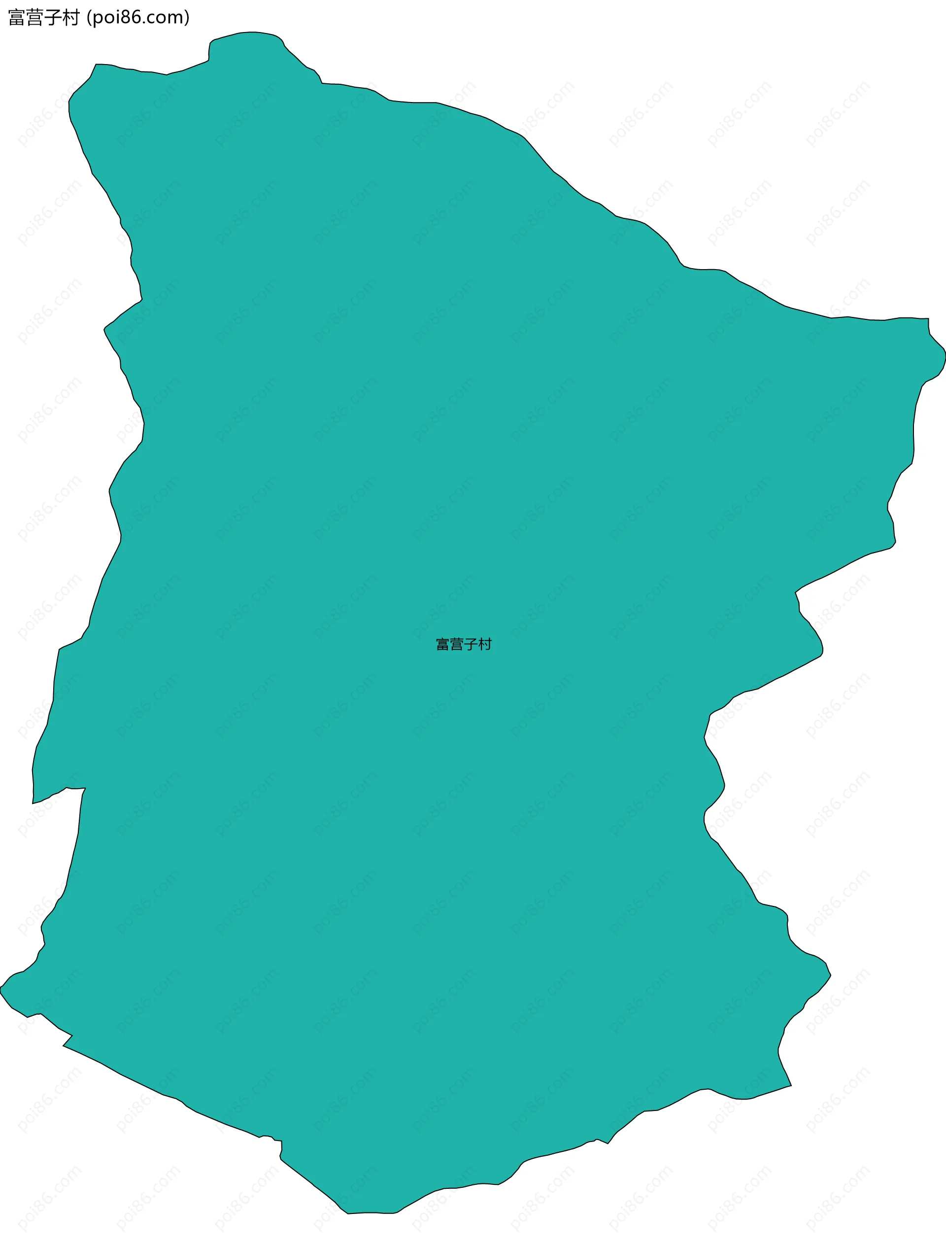 富营子村边界地图