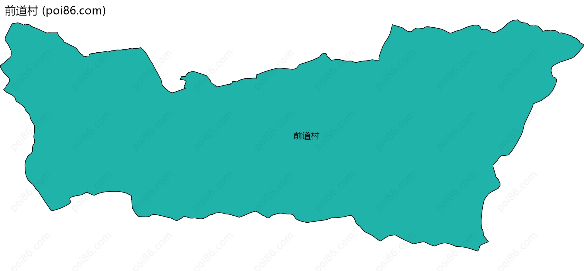 前道村边界地图