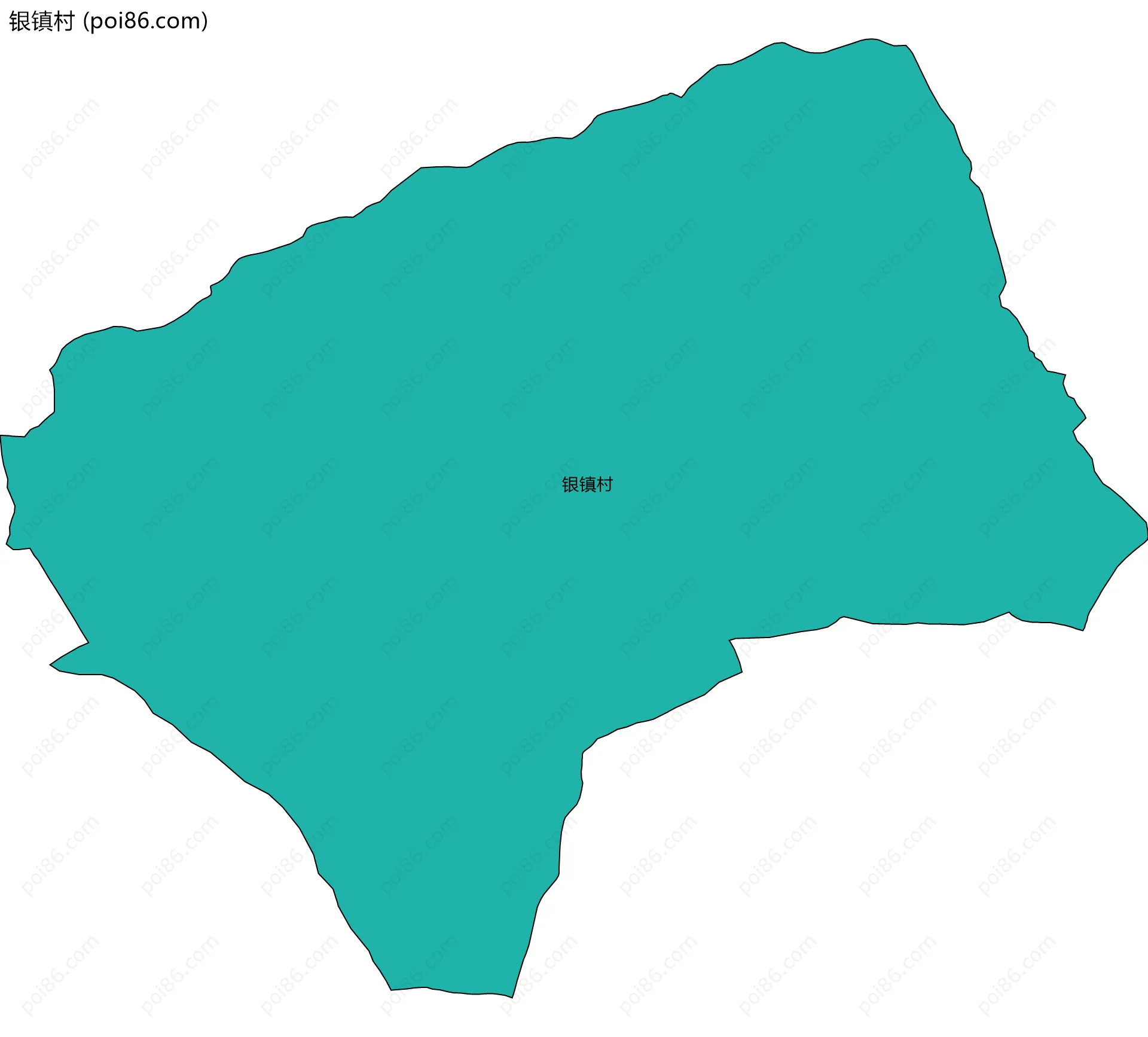 银镇村边界地图