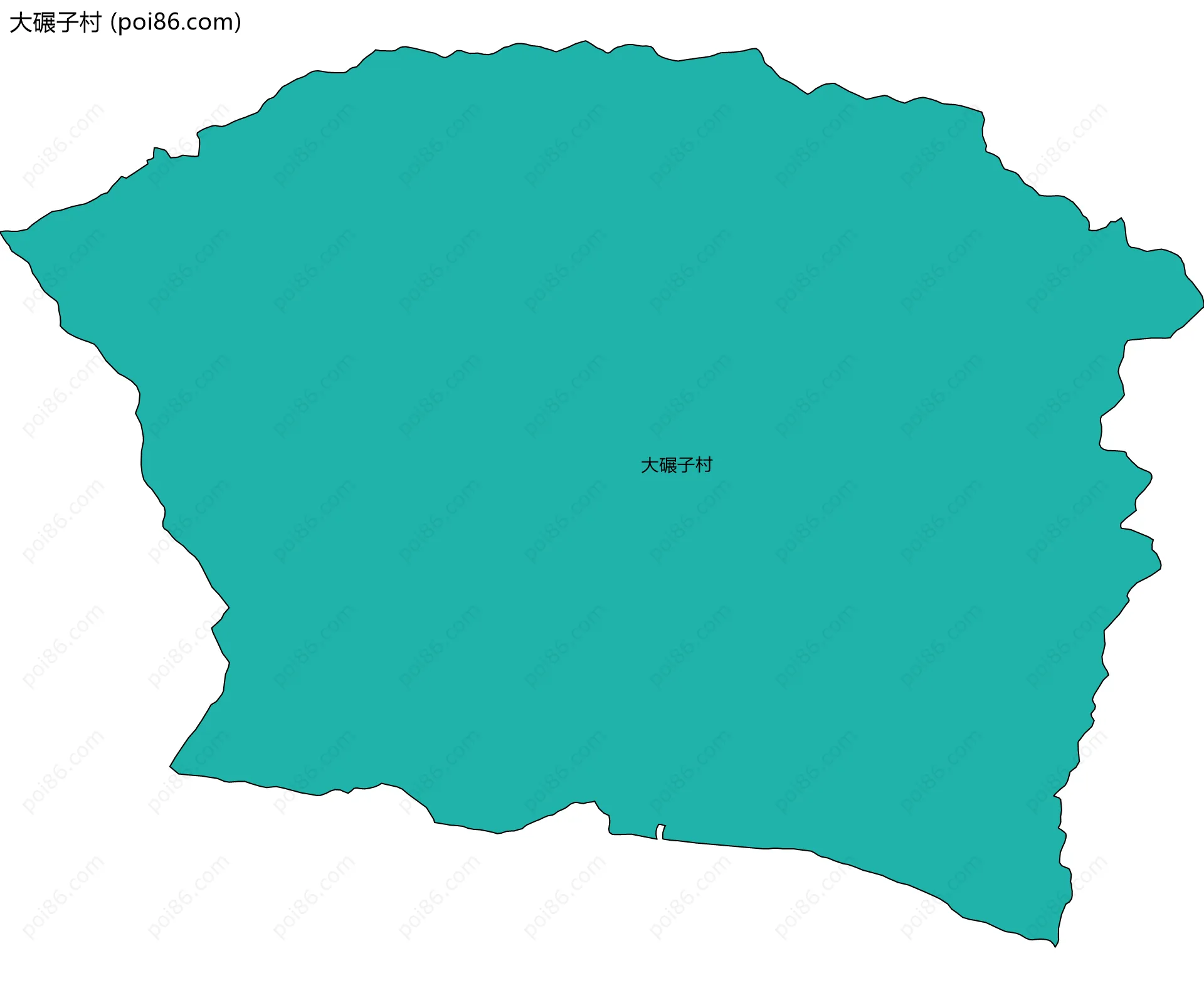 大碾子村边界地图