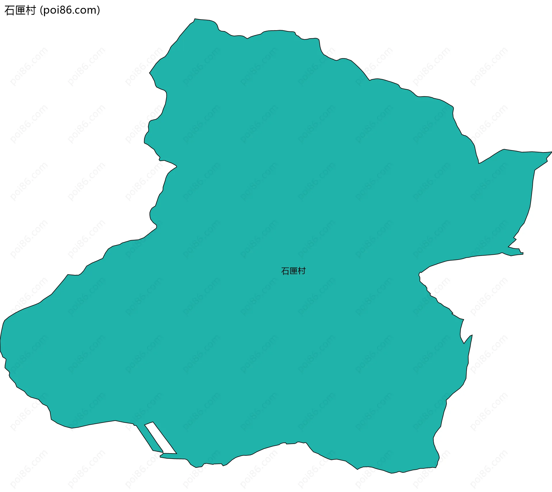 石匣村边界地图