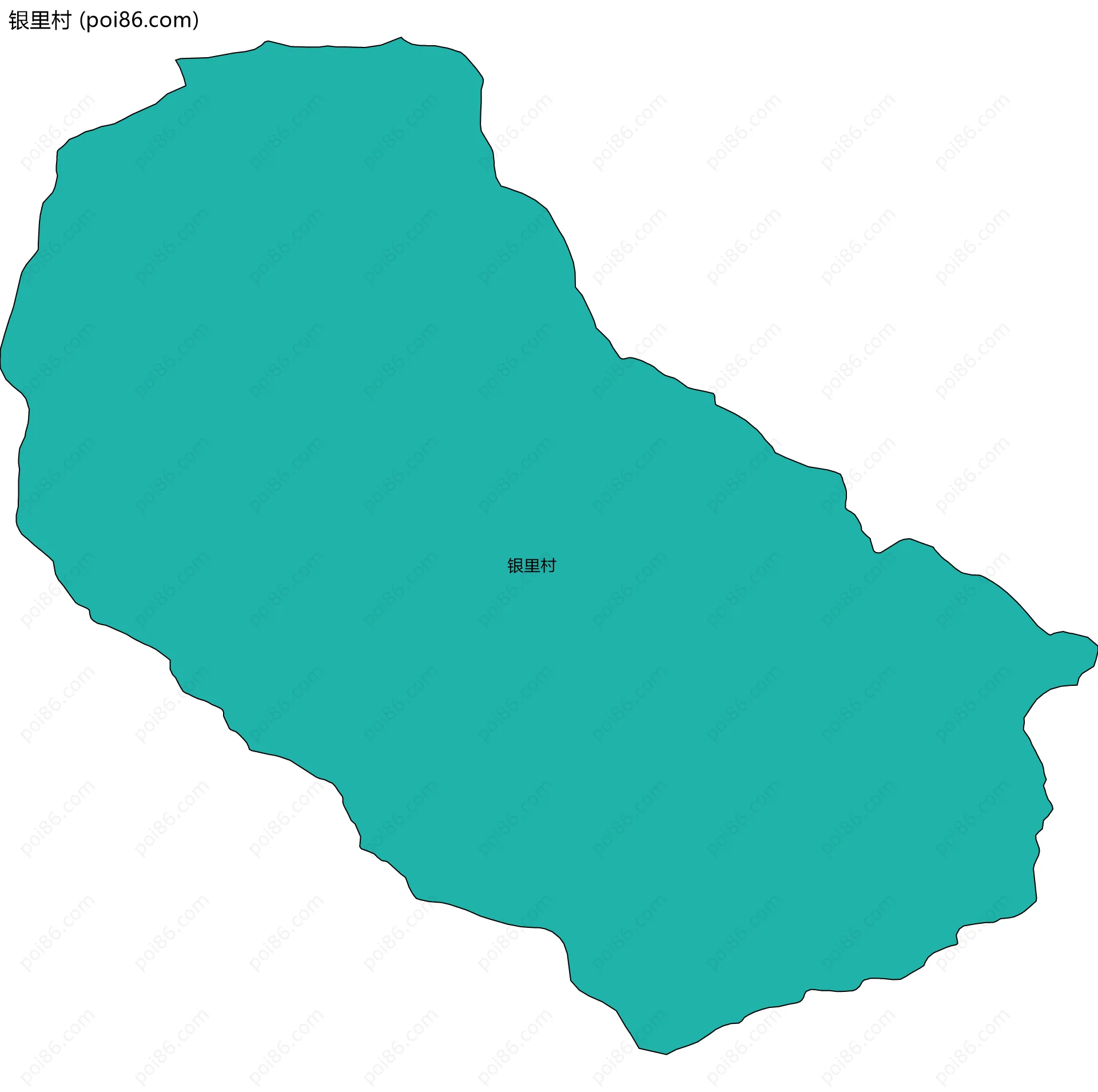 银里村边界地图