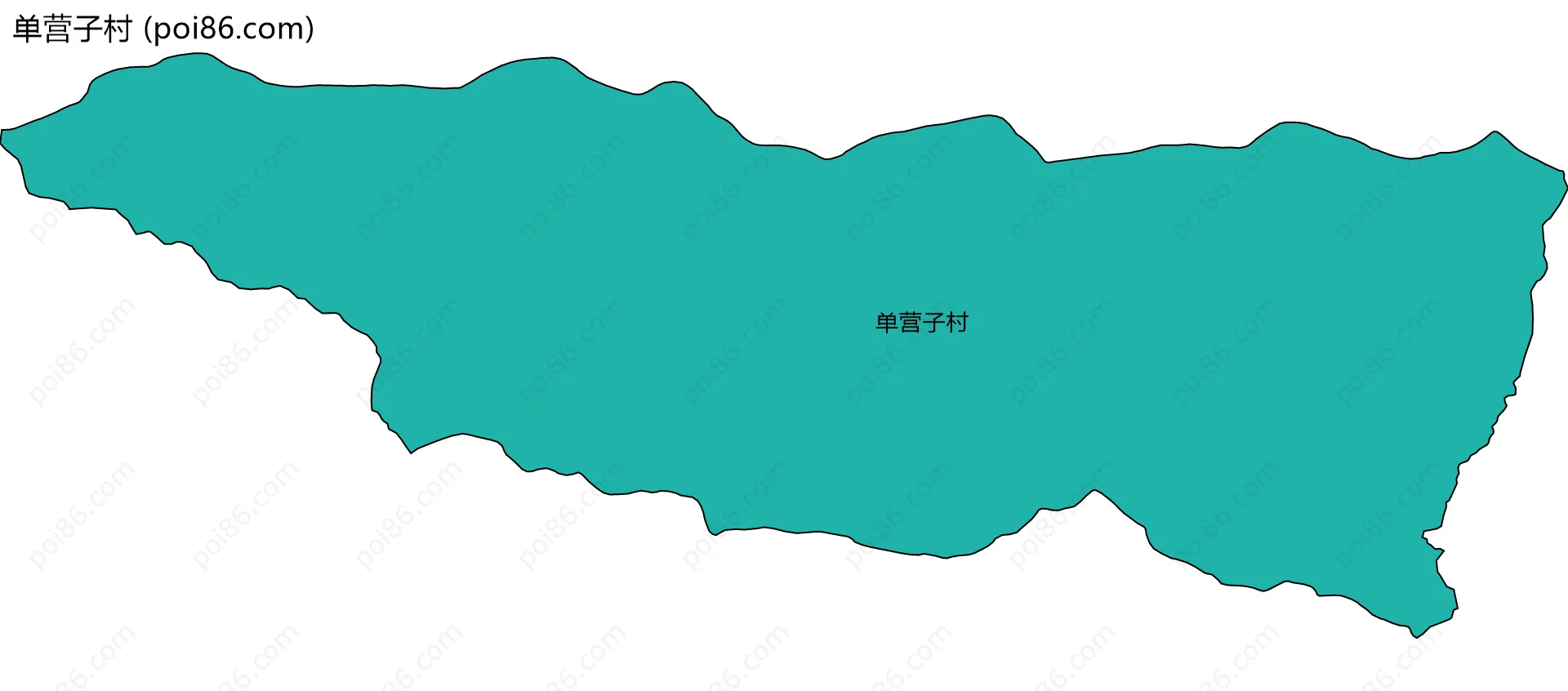 单营子村边界地图