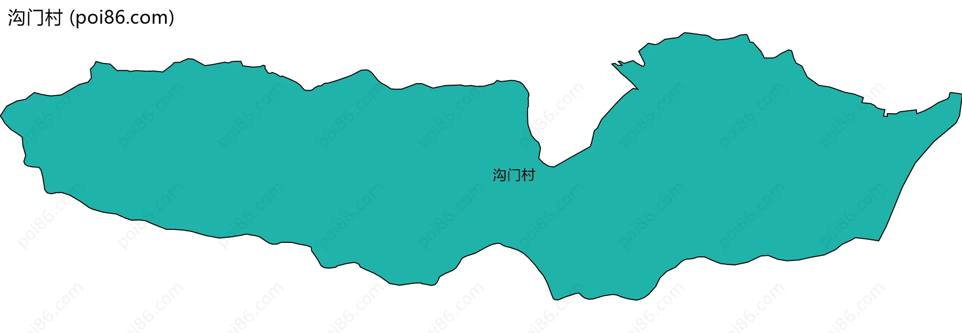 沟门村边界地图