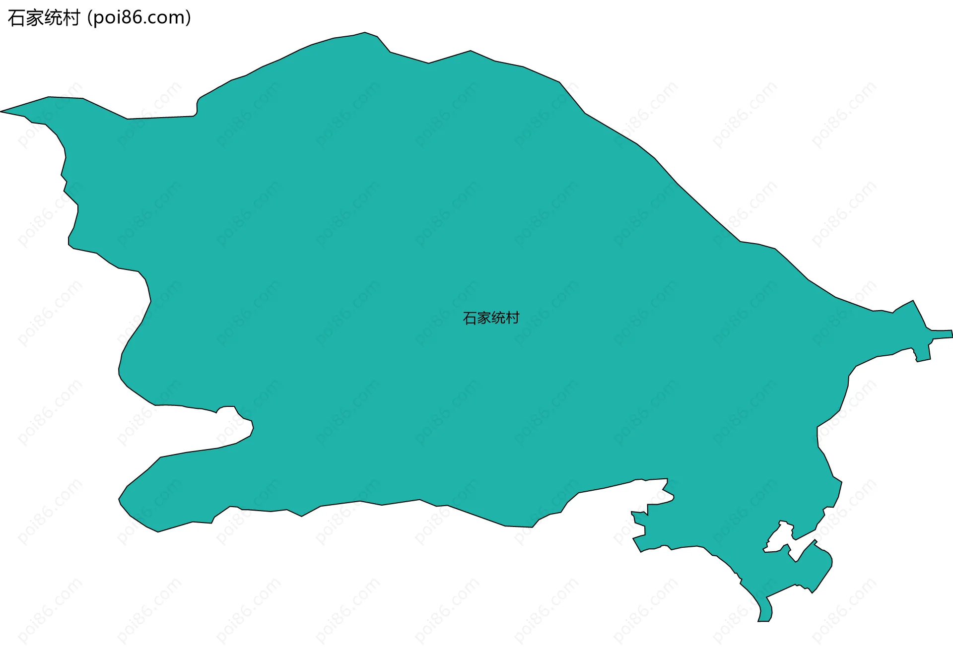 石家统村边界地图