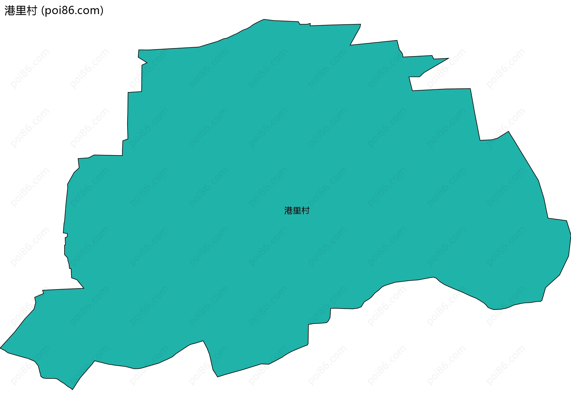 港里村边界地图