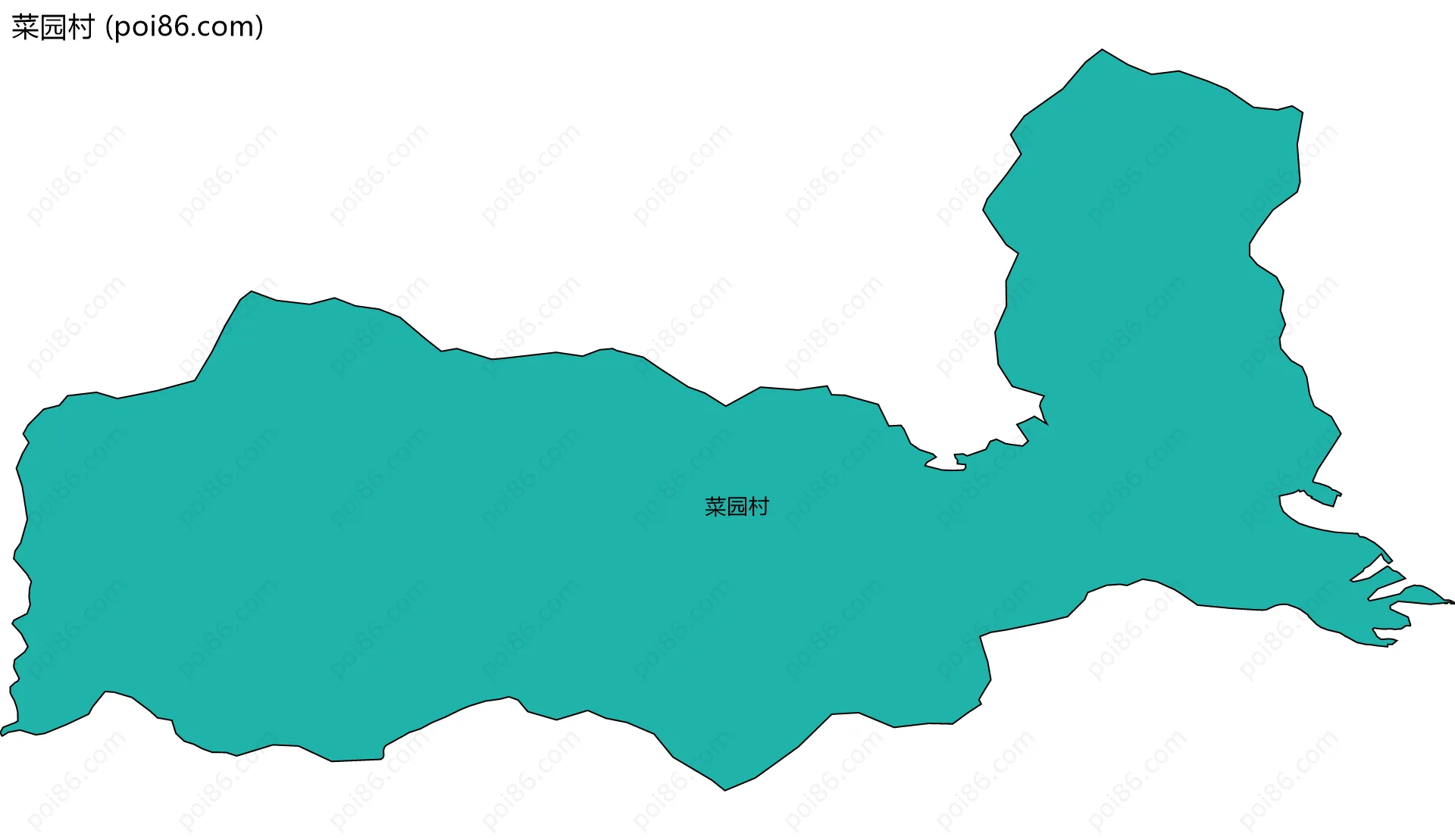 菜园村边界地图