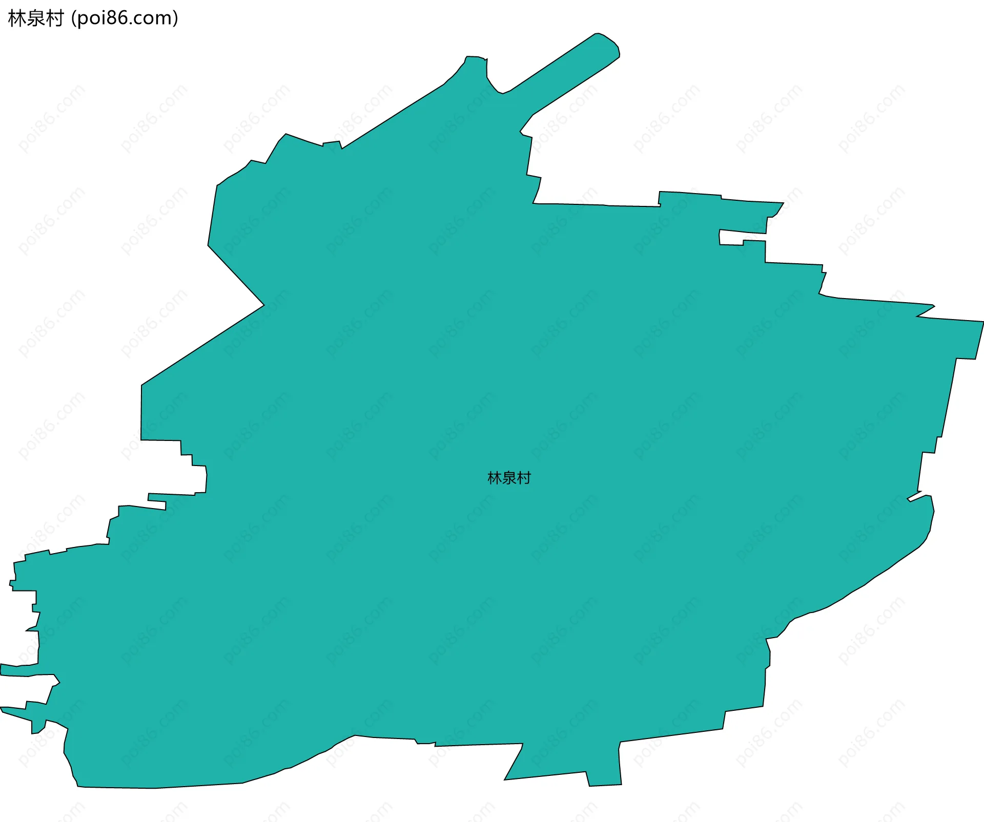 林泉村边界地图