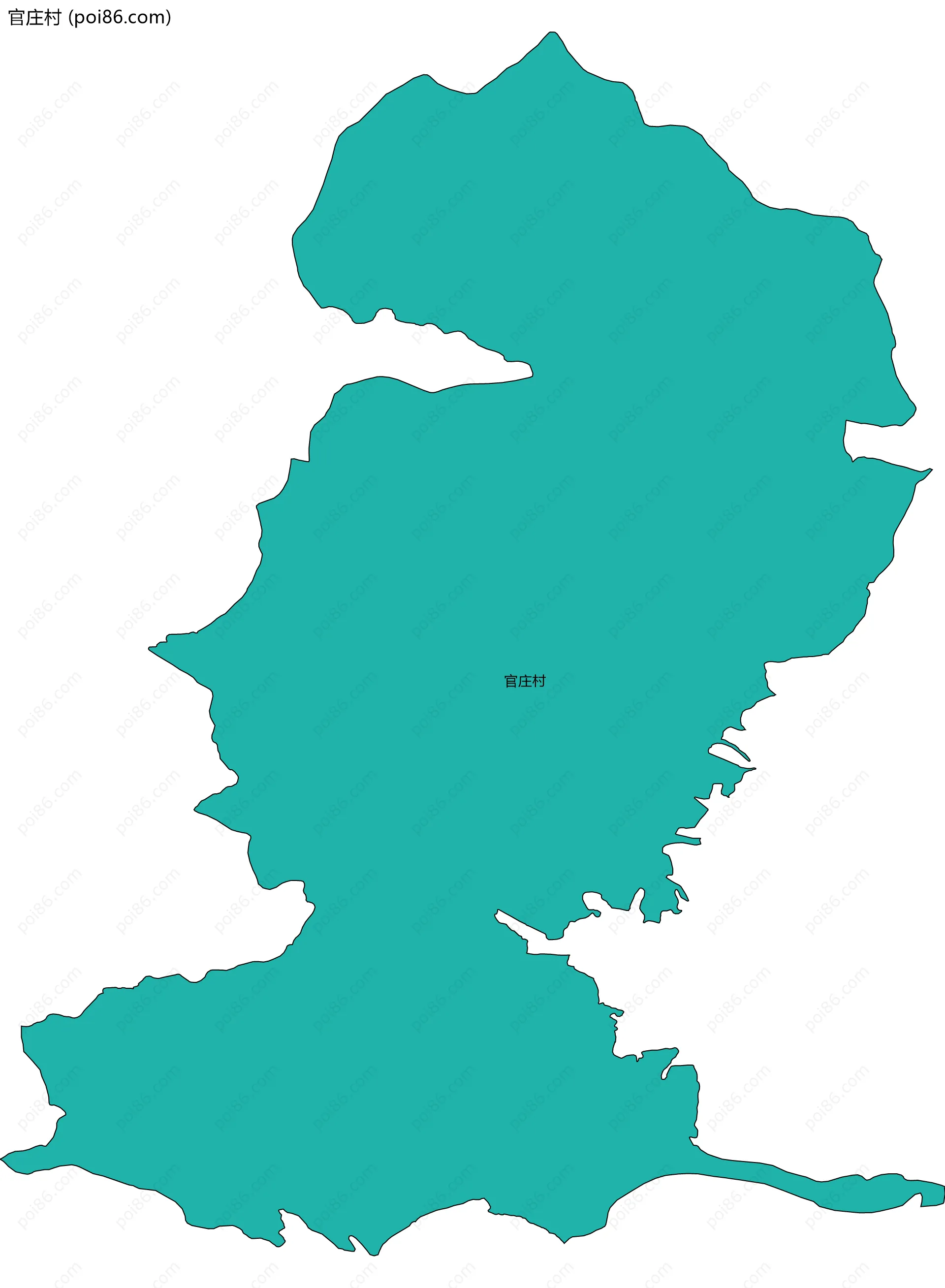 官庄村边界地图