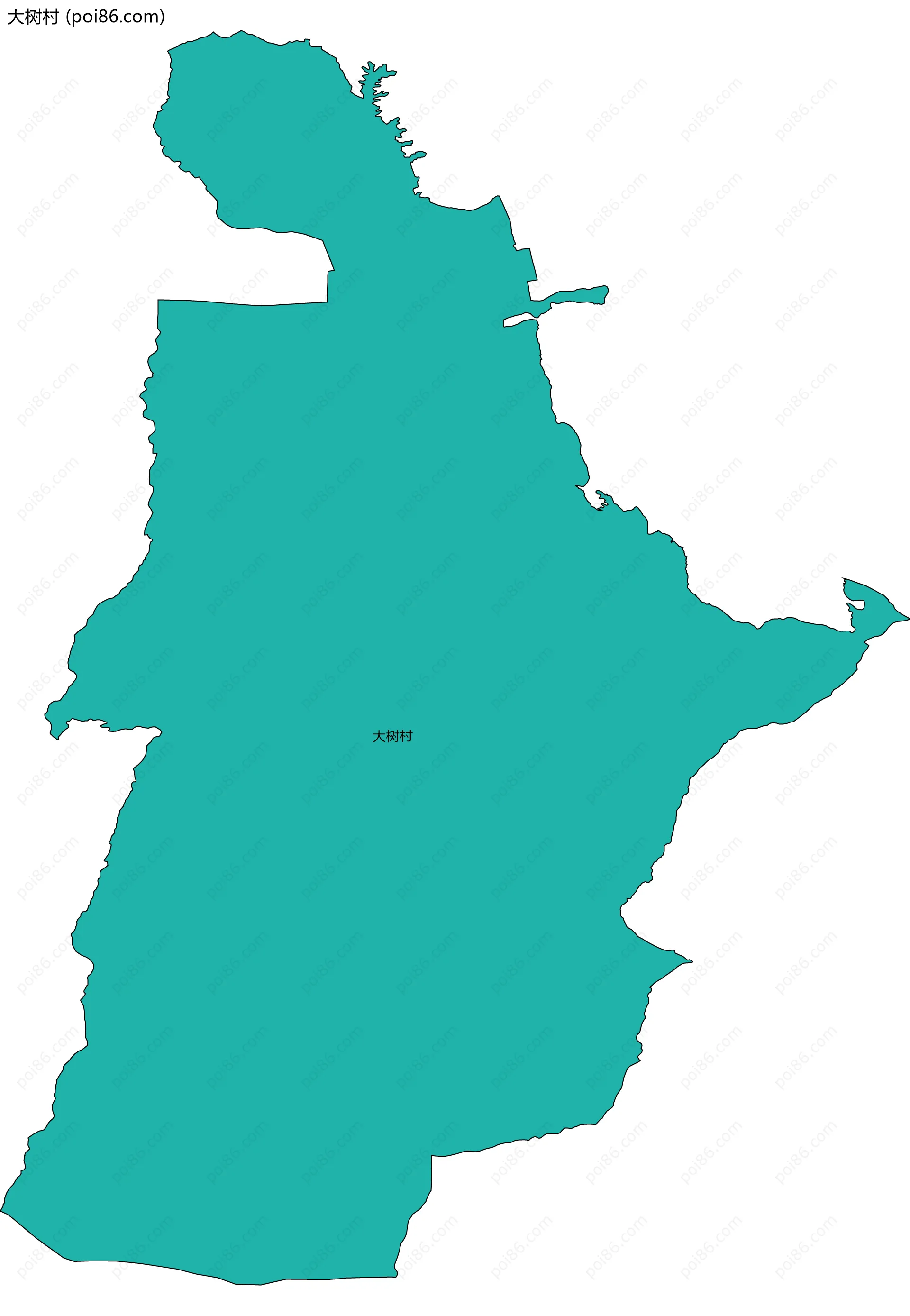 大树村边界地图