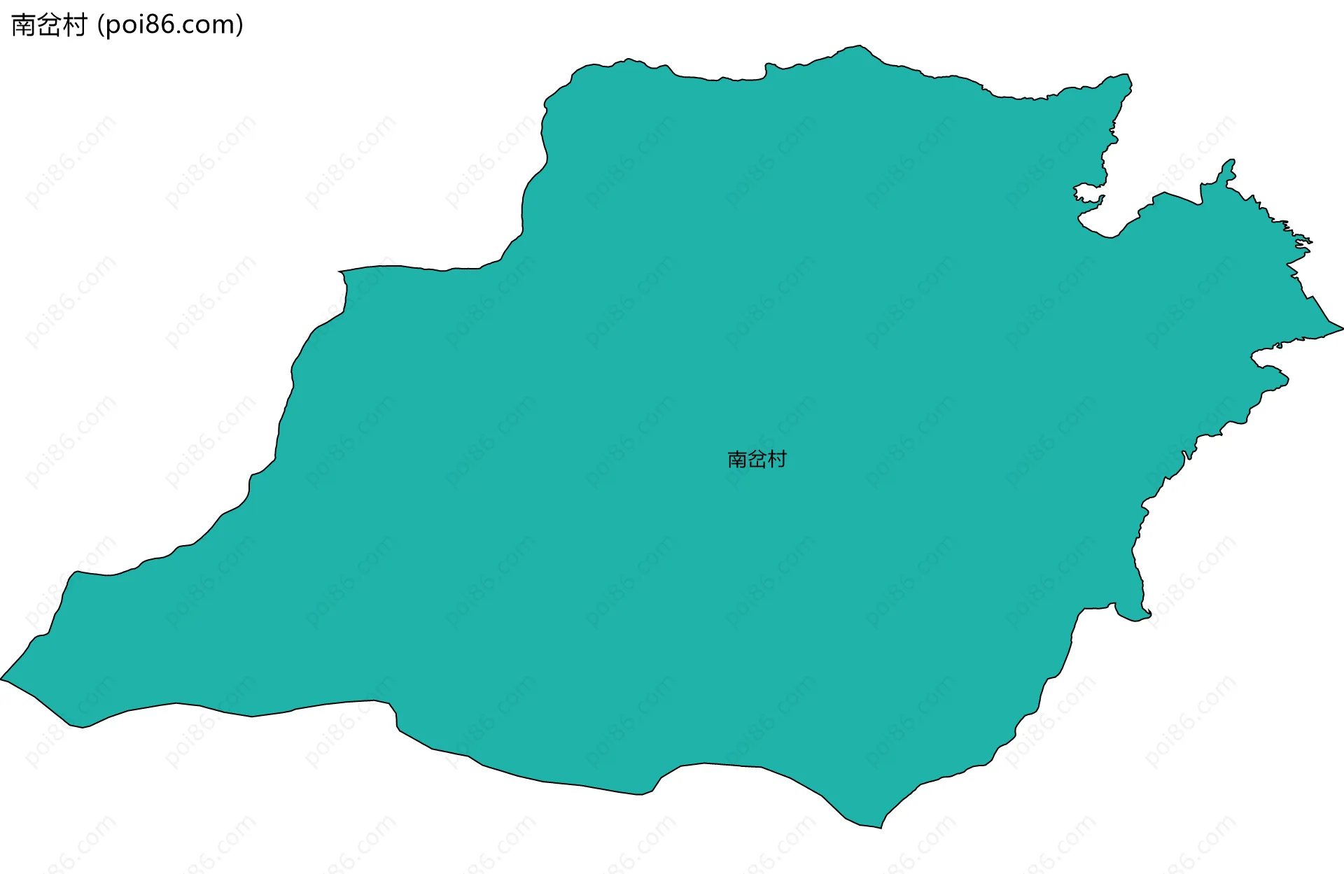 南岔村边界地图