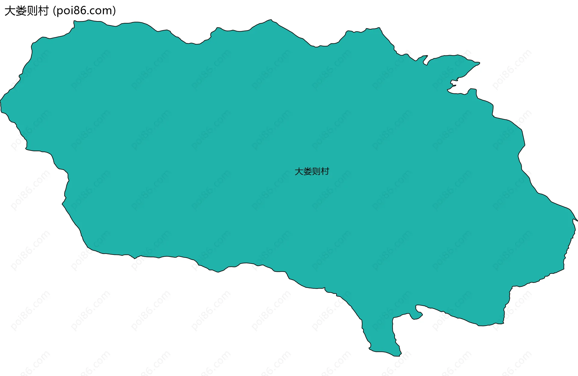 大娄则村边界地图