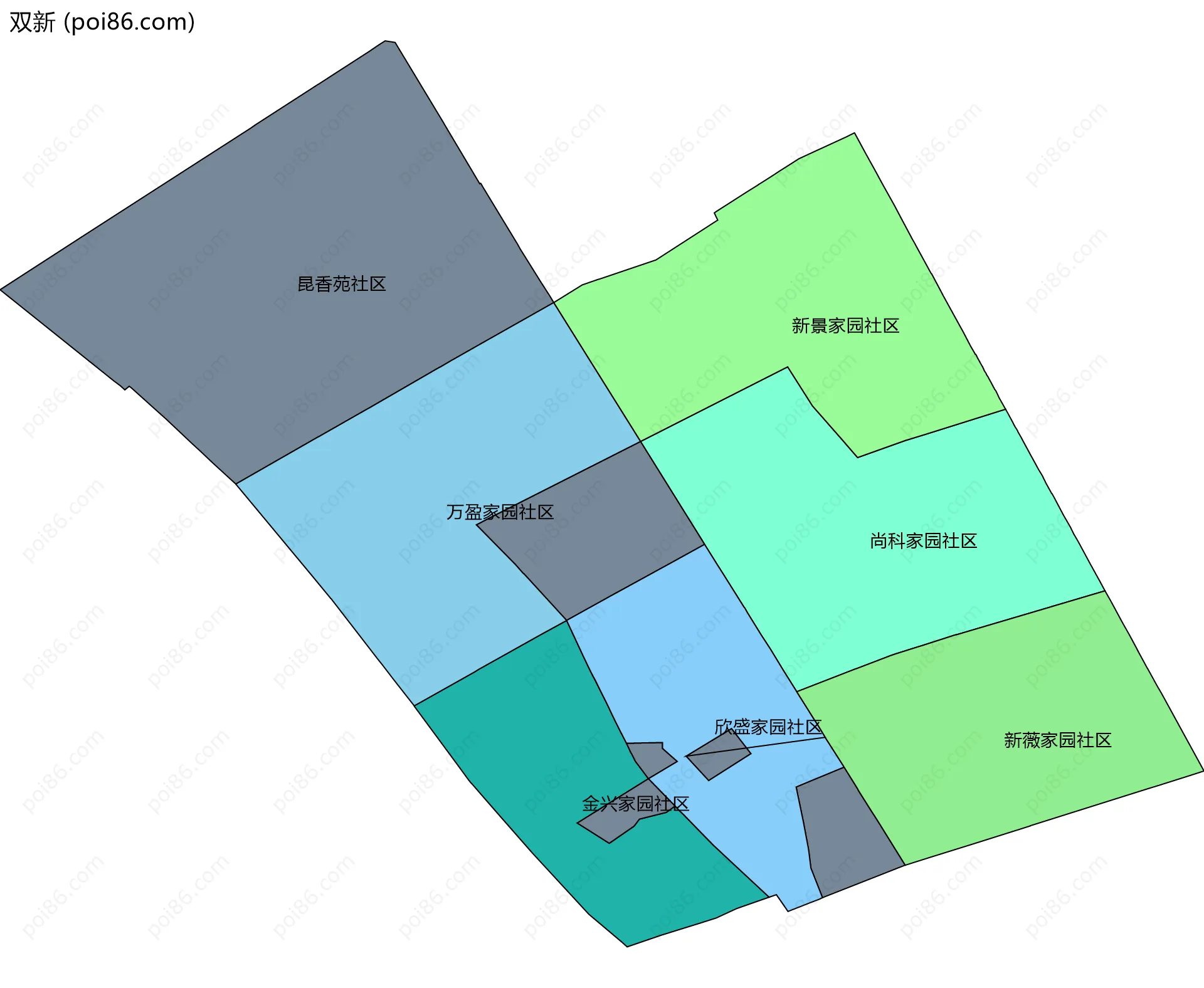 双新边界地图(五级行政区划)