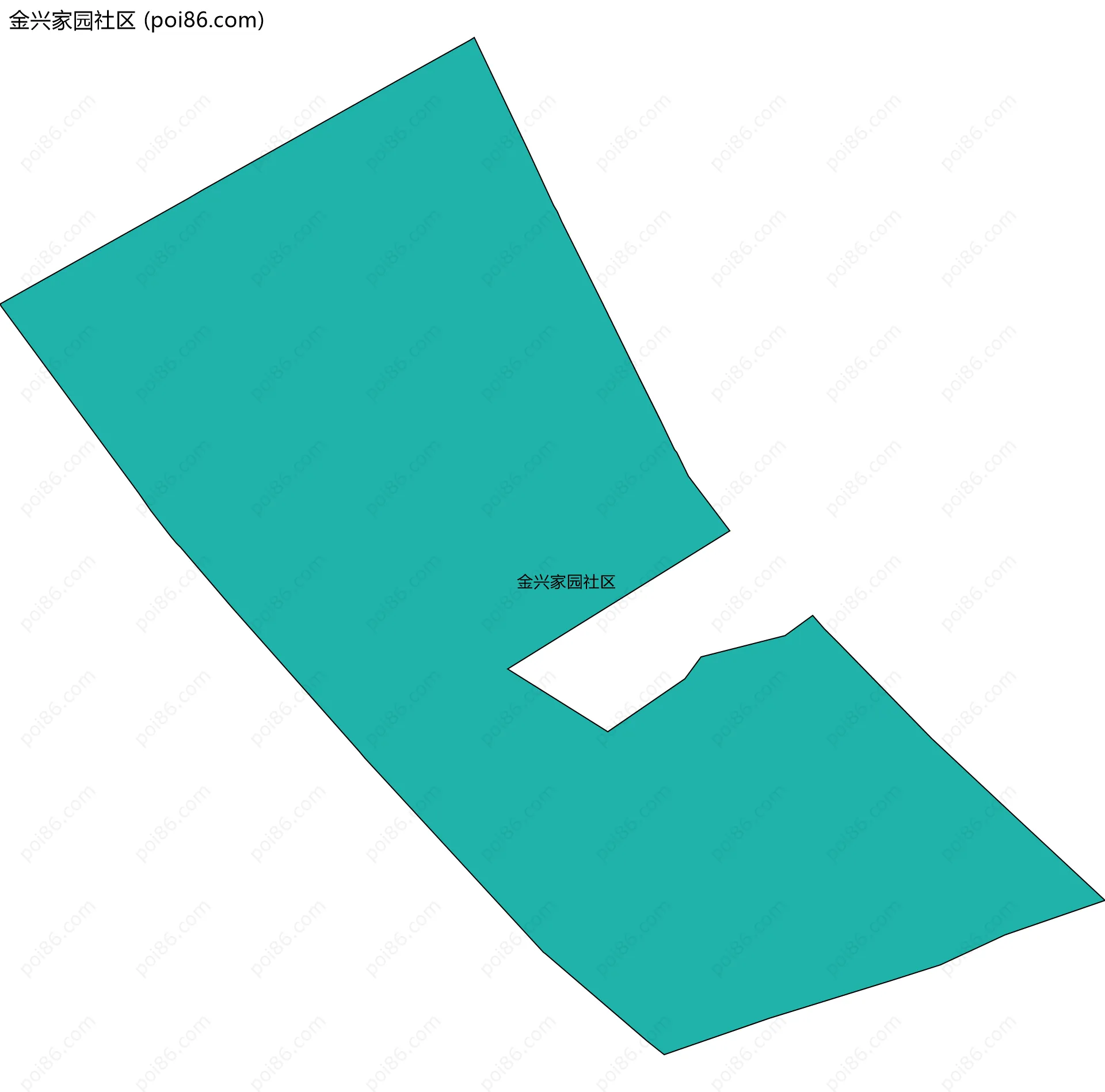 金兴家园社区边界地图