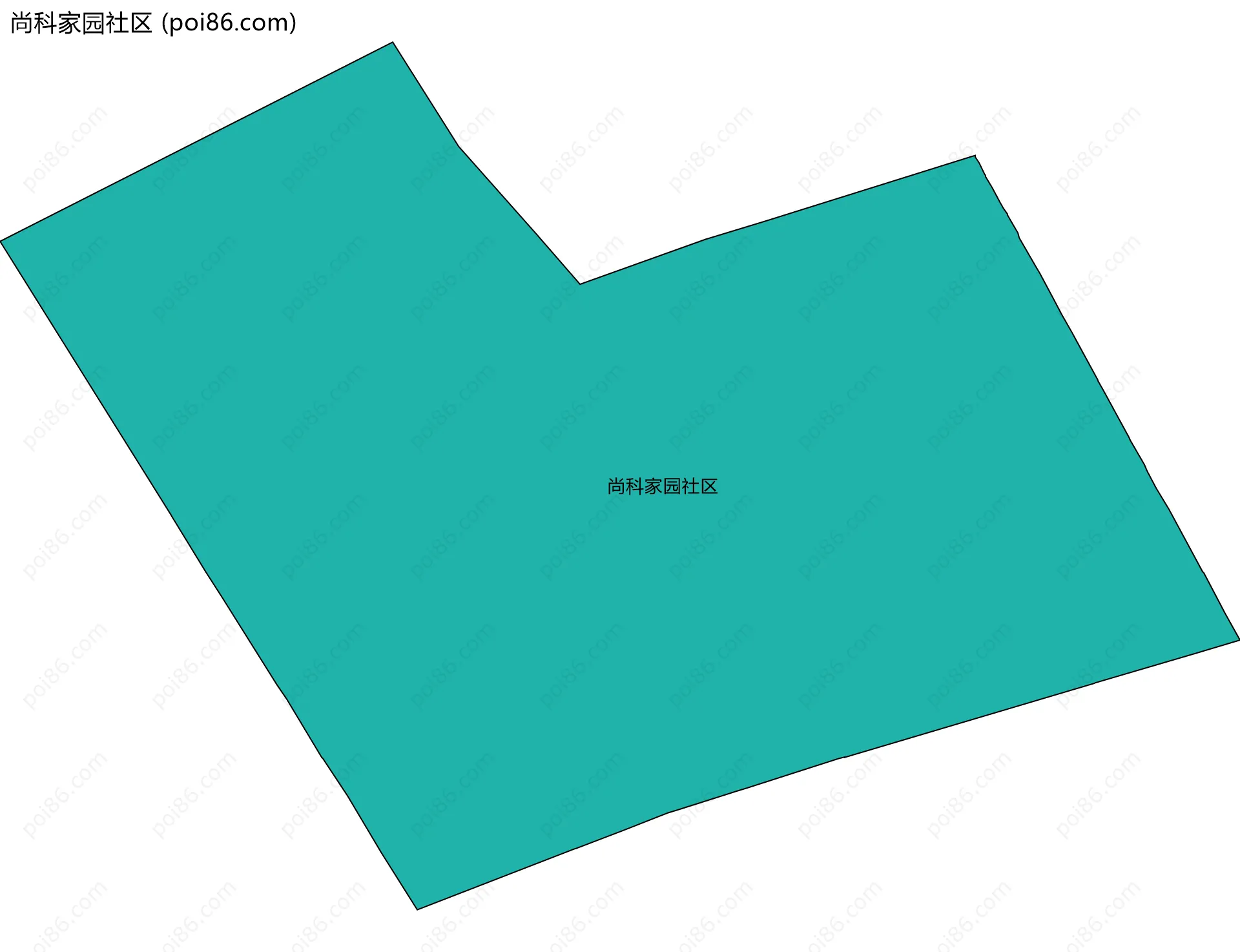 尚科家园社区边界地图