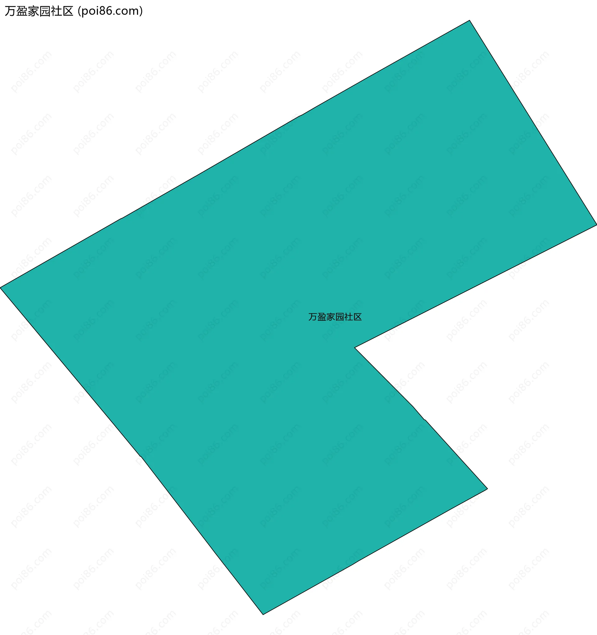 万盈家园社区边界地图