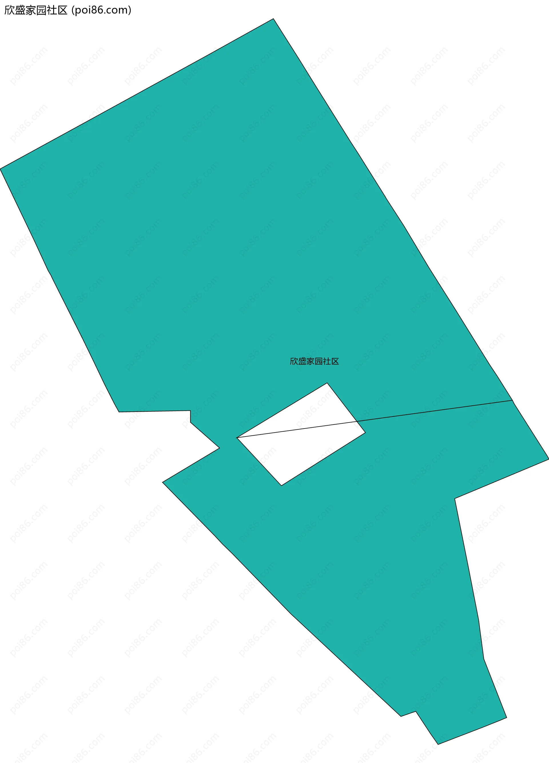 欣盛家园社区边界地图