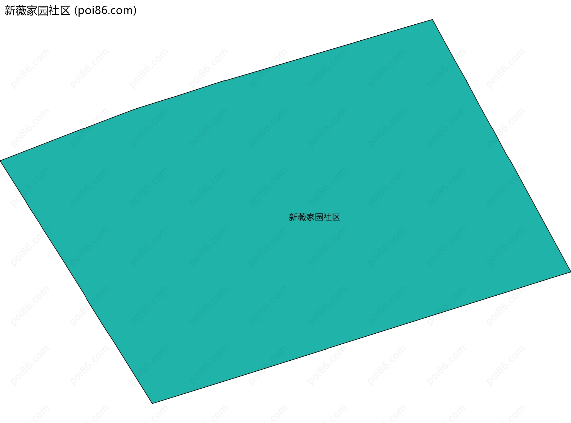 新薇家园社区边界地图
