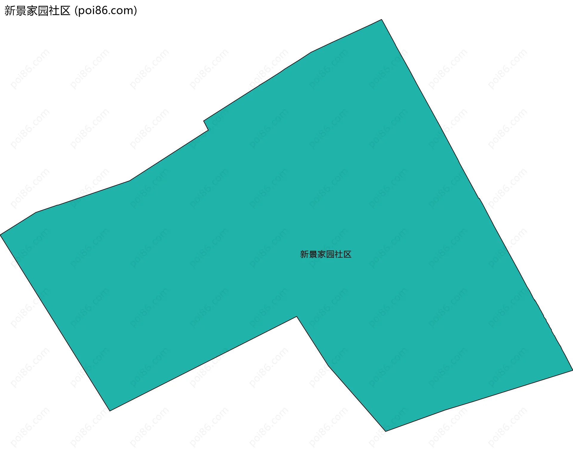 新景家园社区边界地图