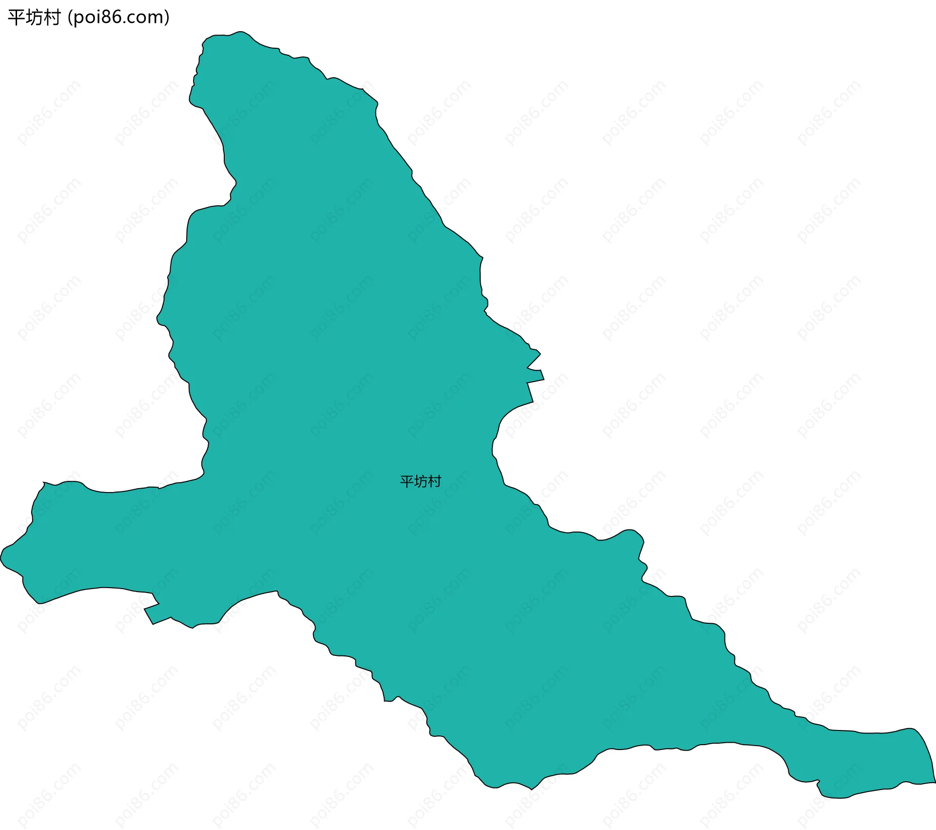 平坊村边界地图