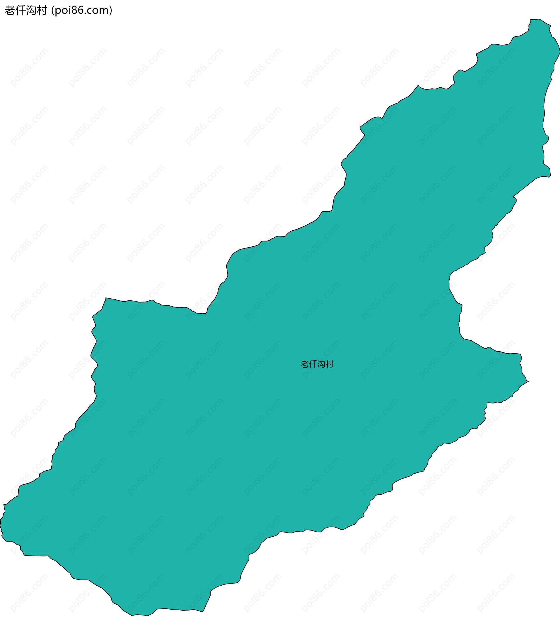 老仟沟村边界地图