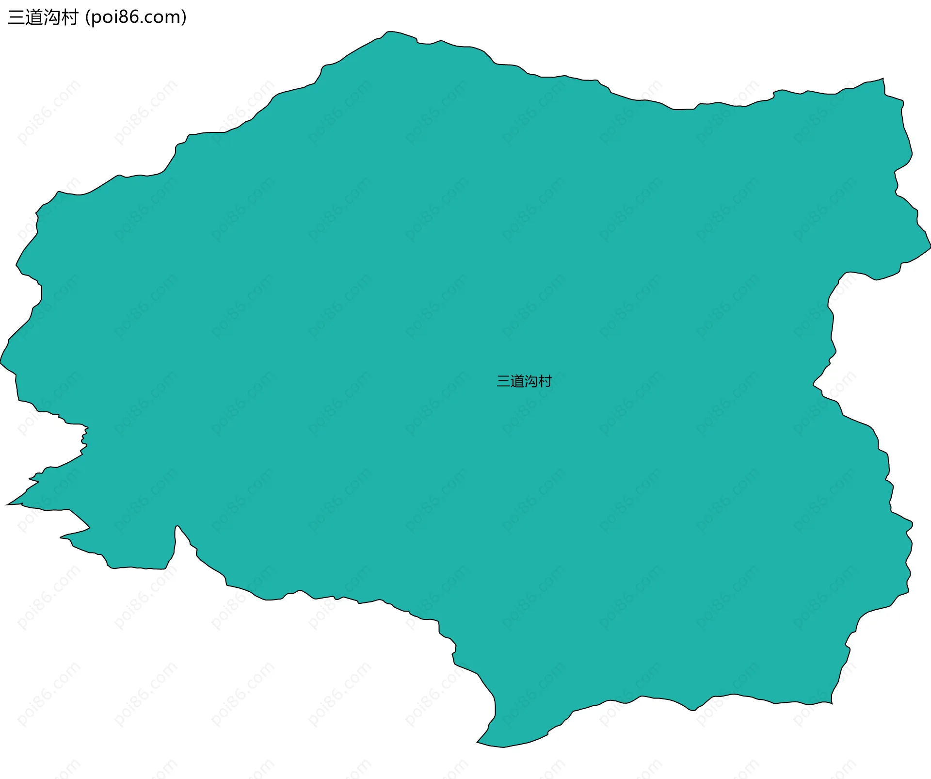 三道沟村边界地图