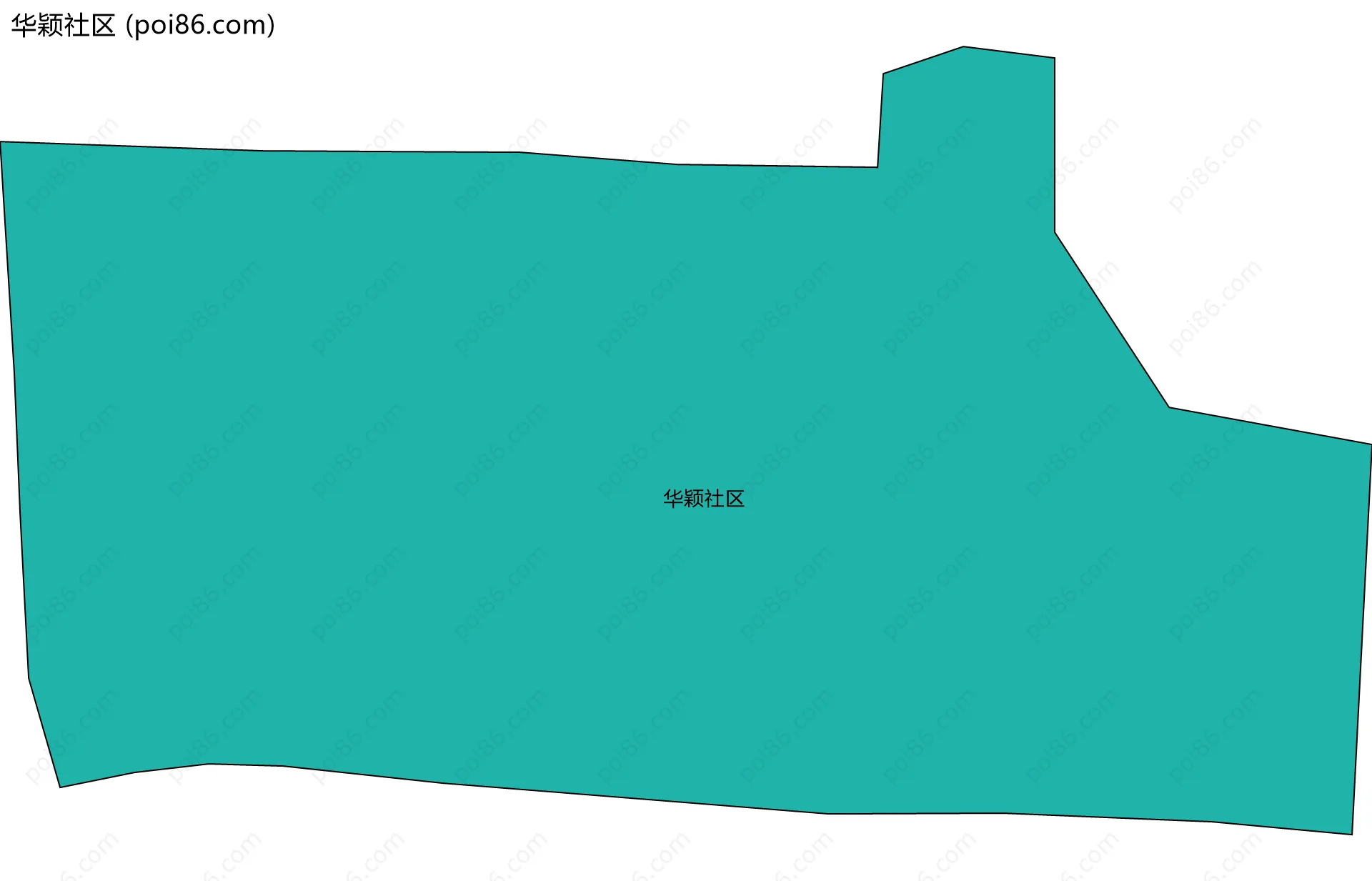 华颖社区边界地图