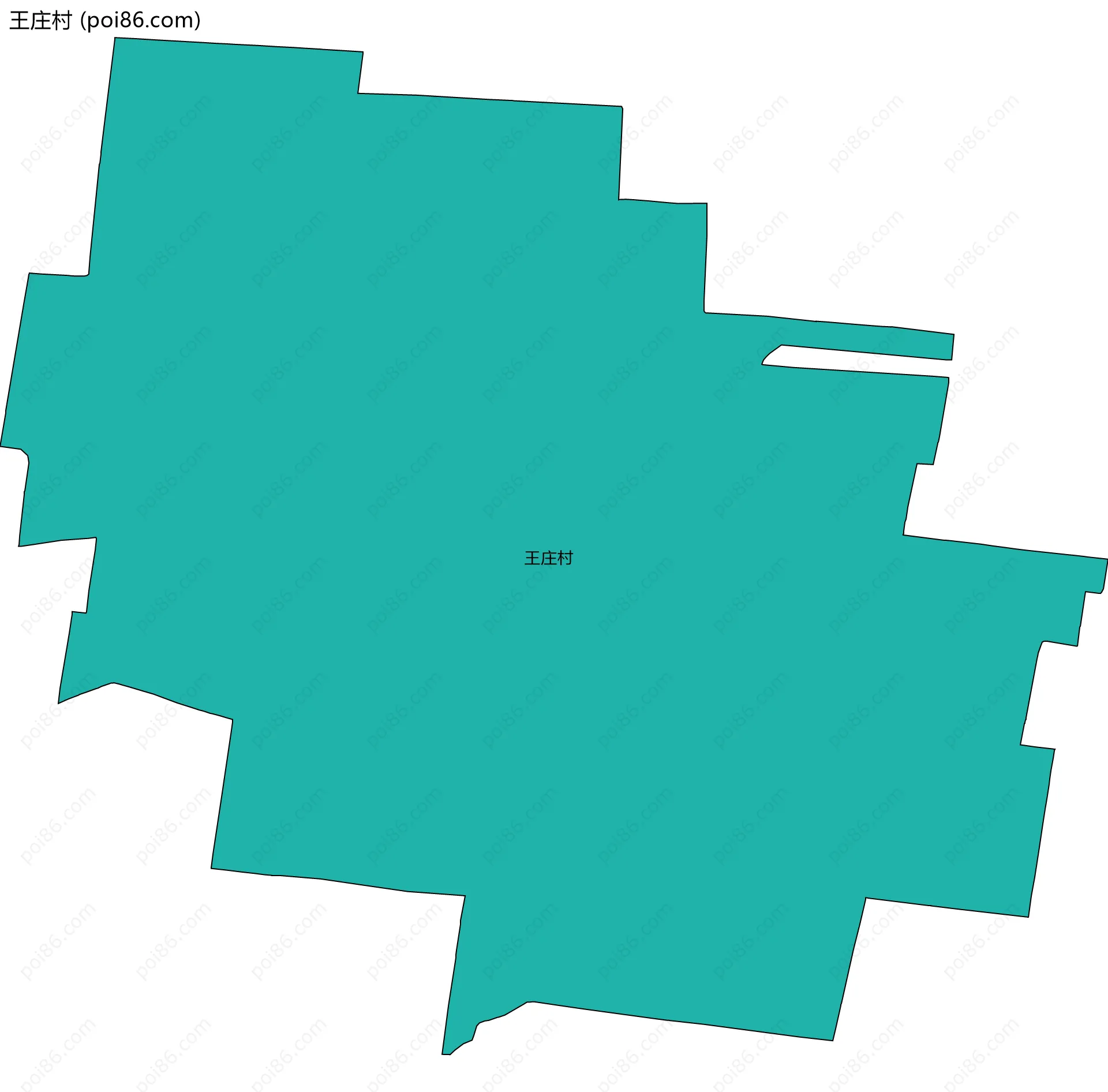 王庄村边界地图